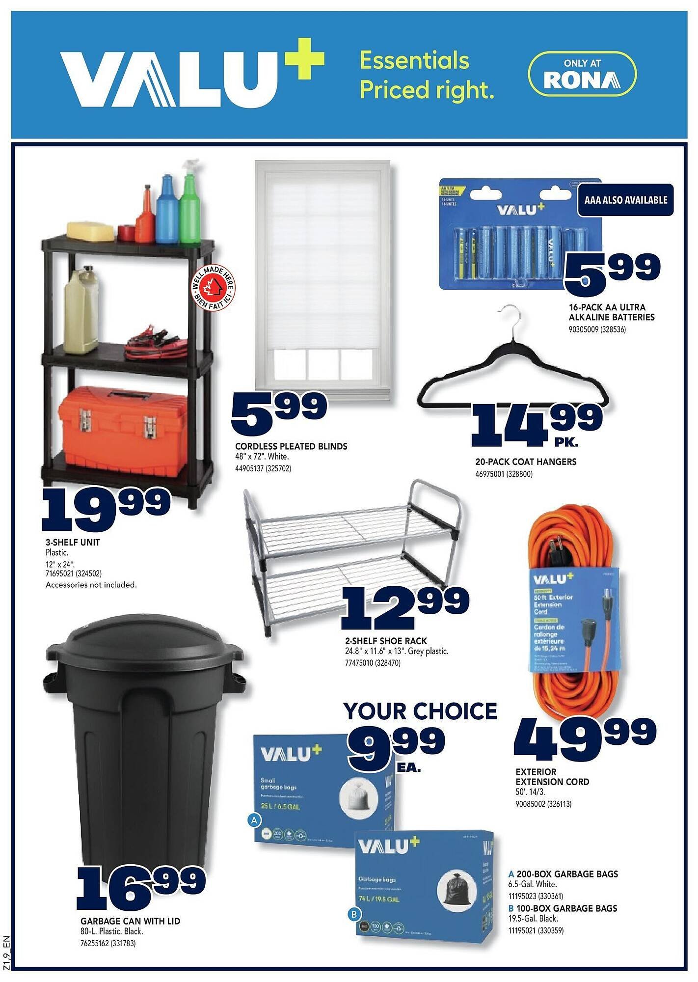RONA flyer