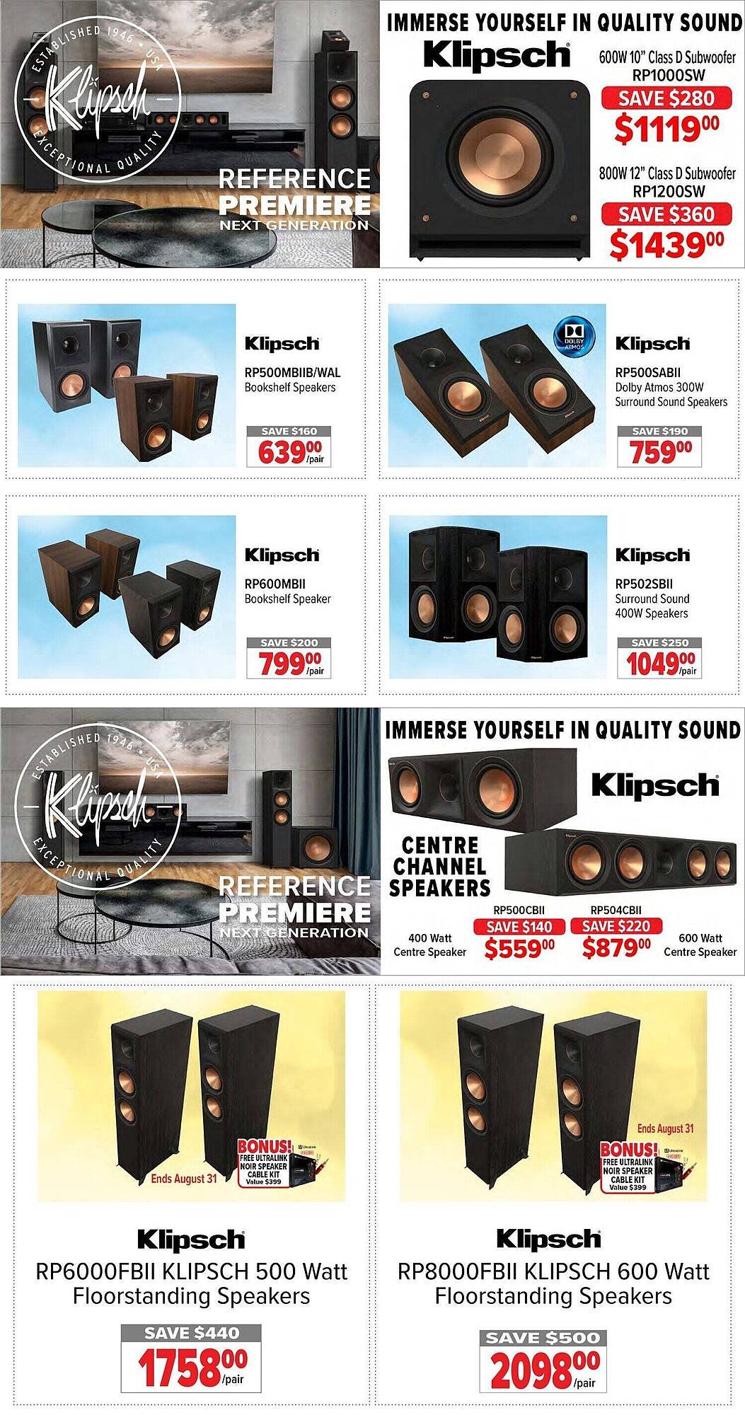 2001 Audio Video flyer