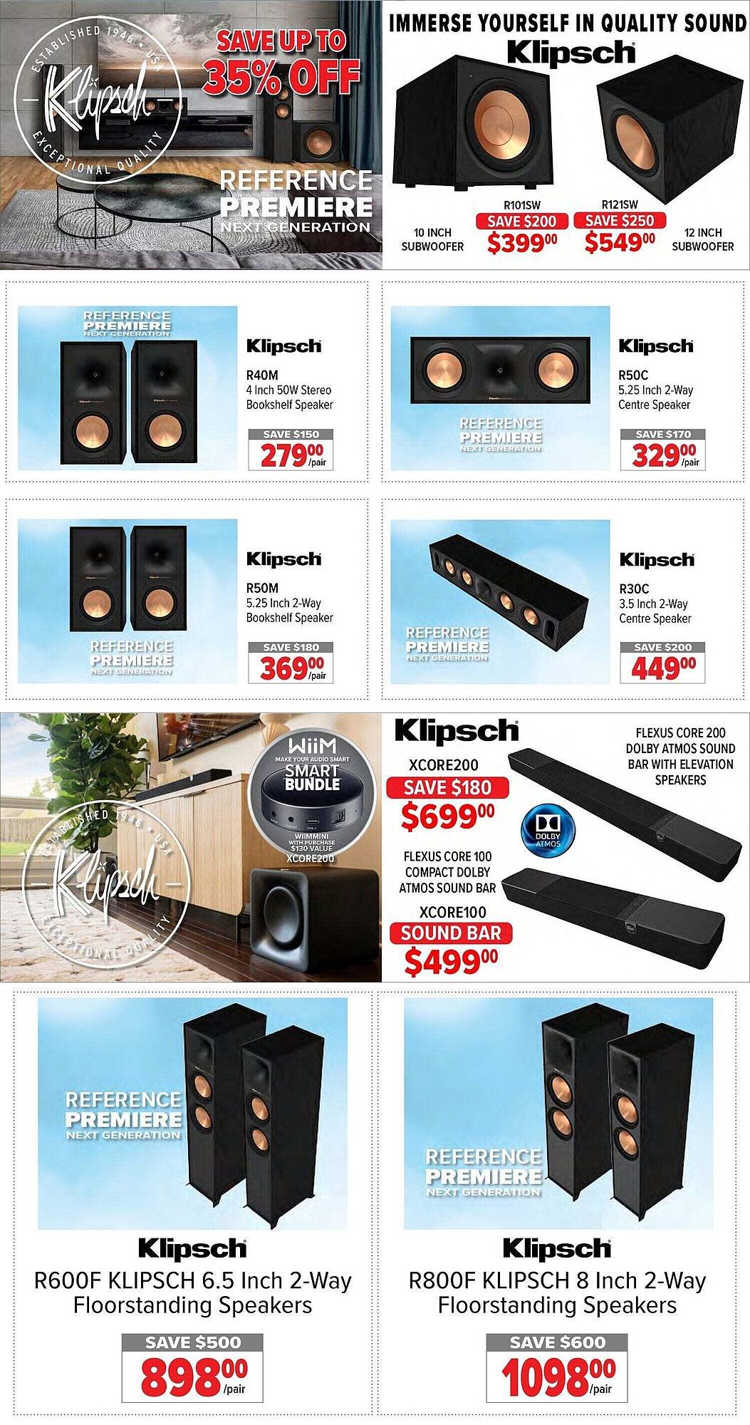 2001 Audio Video flyer