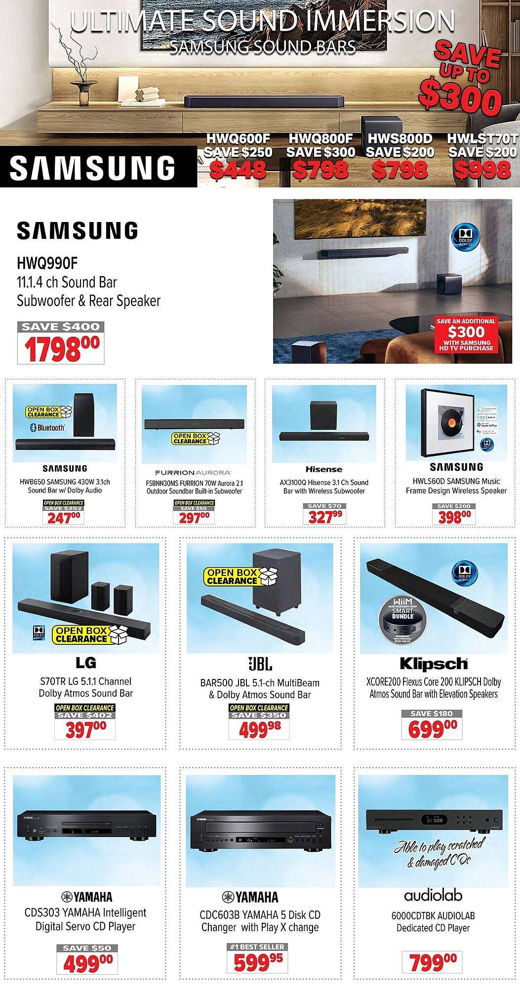 2001 Audio Video flyer