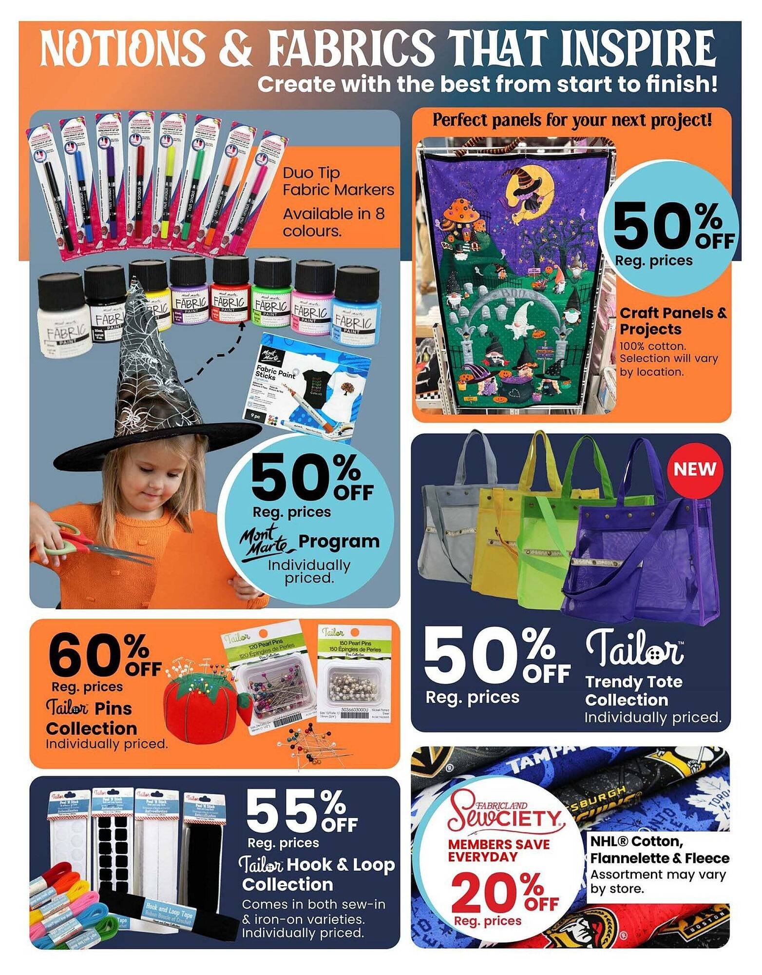 Fabricland flyer