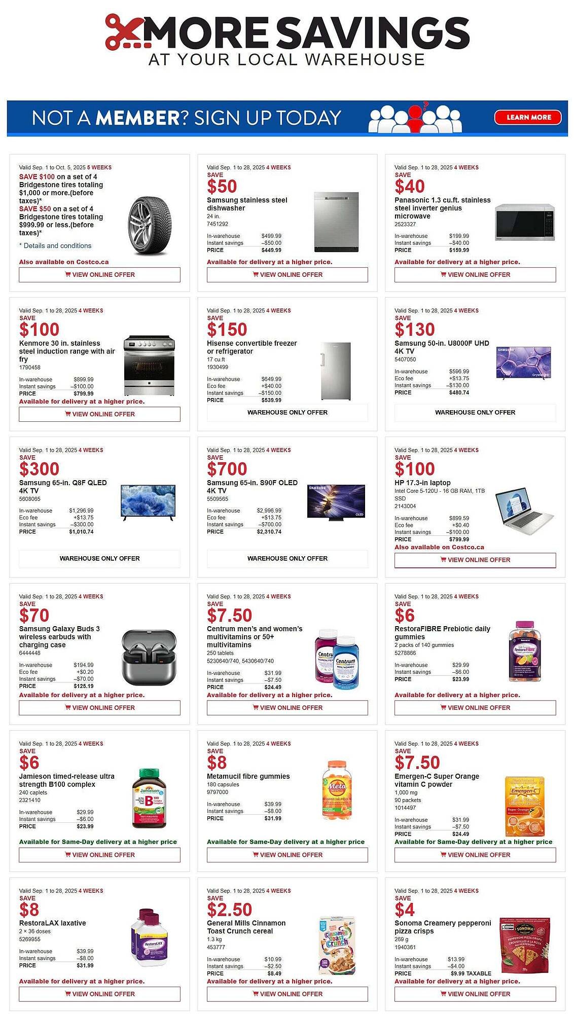 Costco flyer (2025-09-17 - 2025-09-24) | 1