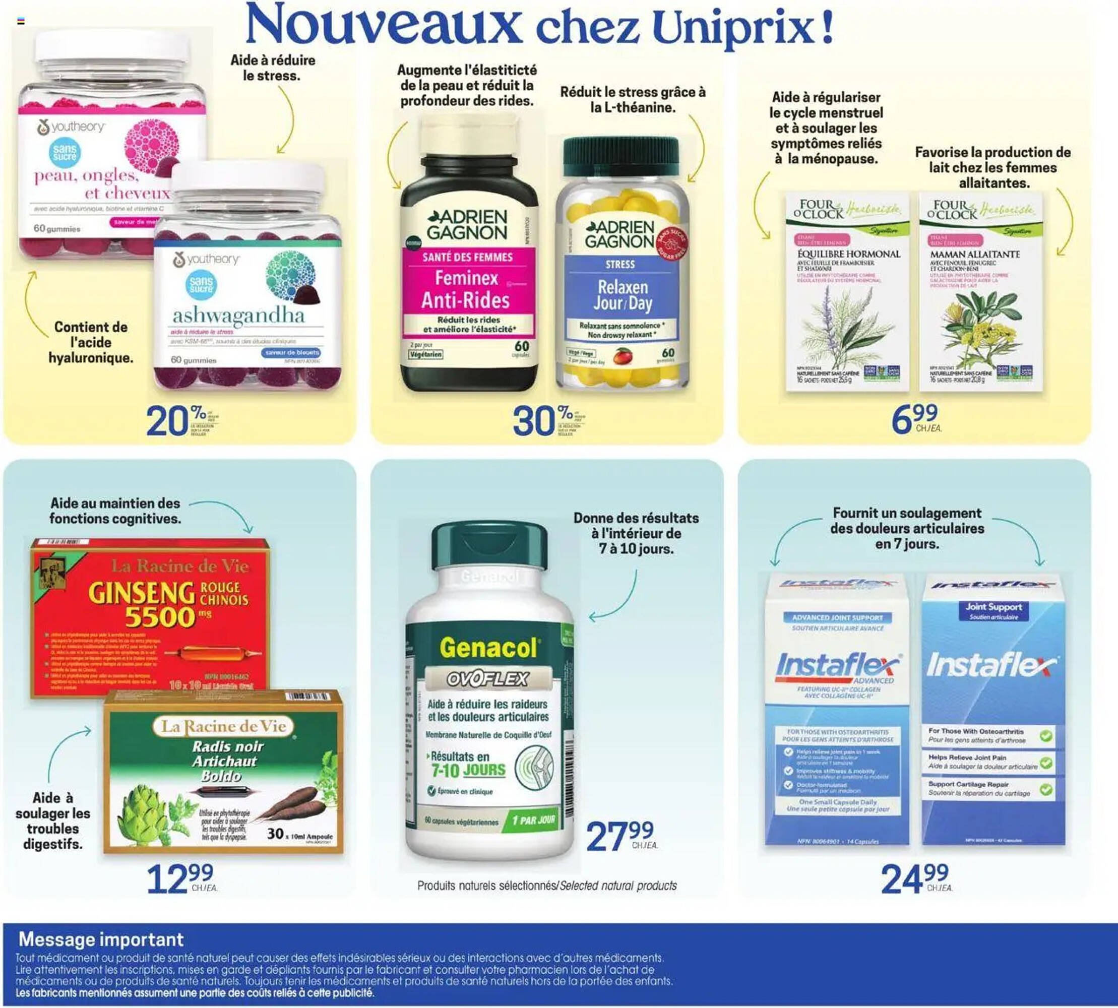 Uniprix flyer