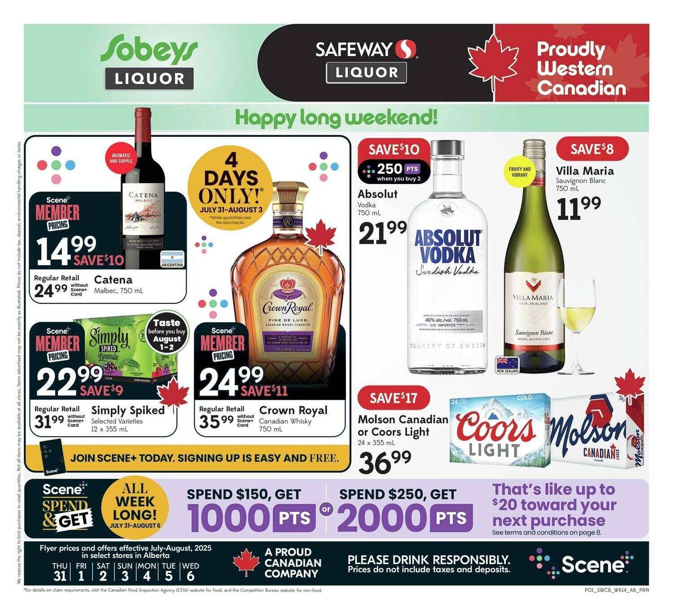 Safeway flyer (2025-08-01 - 2025-08-08) | 1