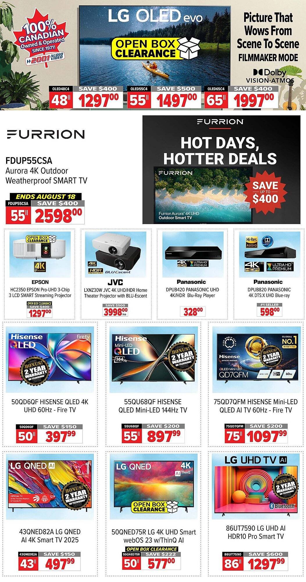 2001 Audio Video flyer
