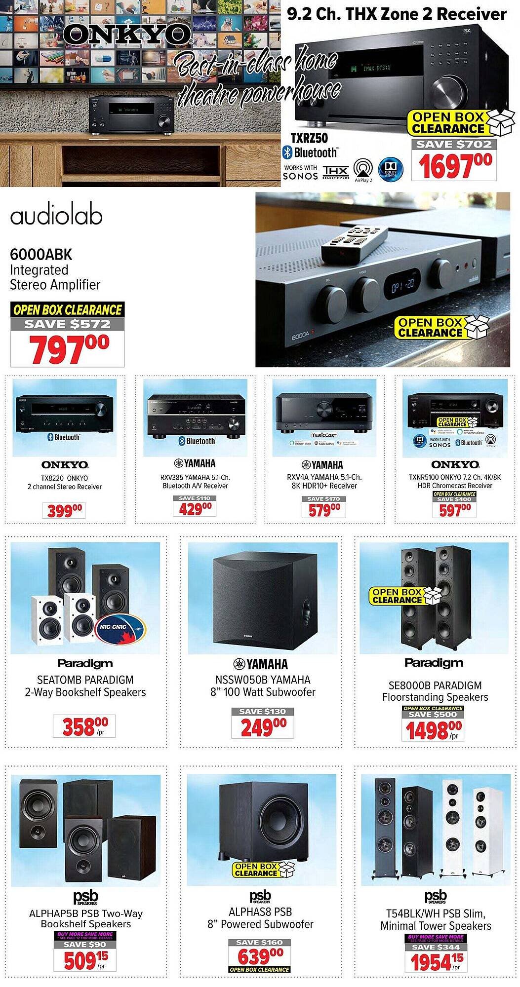 2001 Audio Video flyer