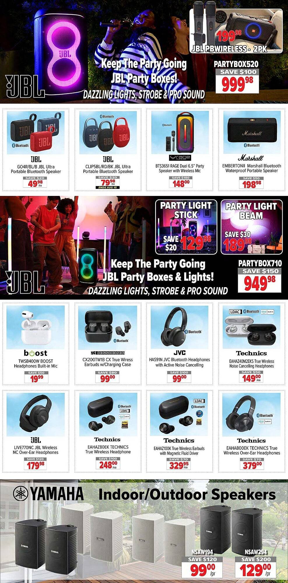 2001 Audio Video flyer
