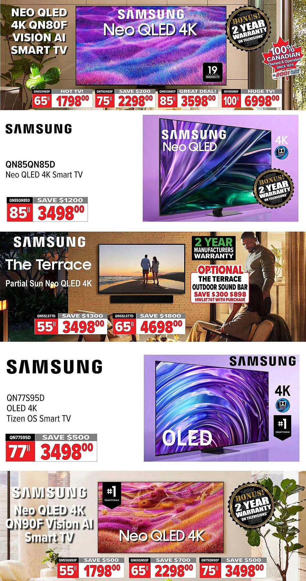 2001 Audio Video flyer
