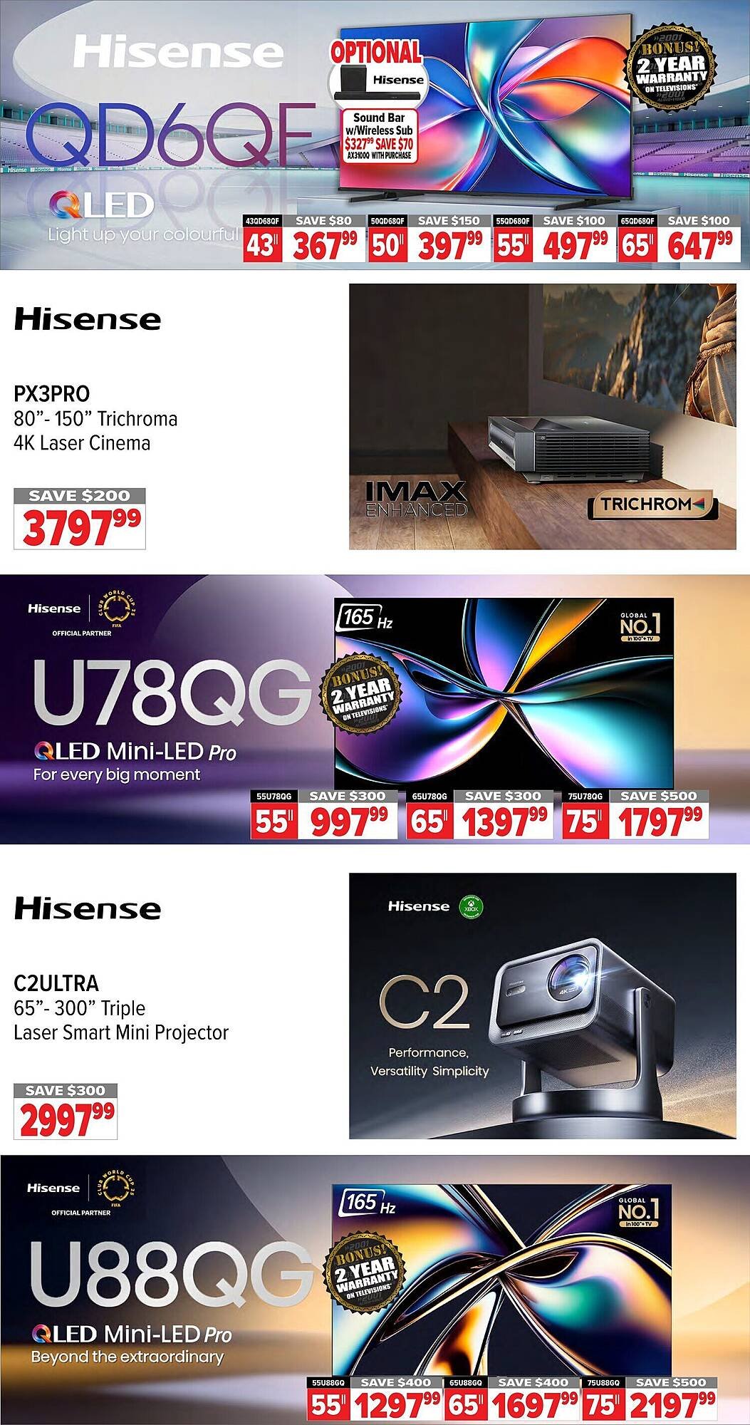 2001 Audio Video flyer
