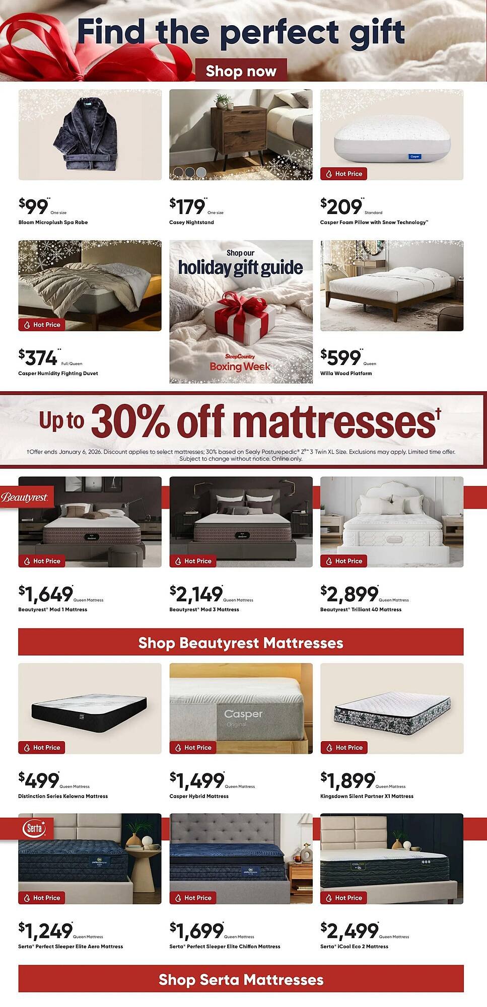 Sleep Country flyer (2025-12-11 - 2025-12-17) | 2