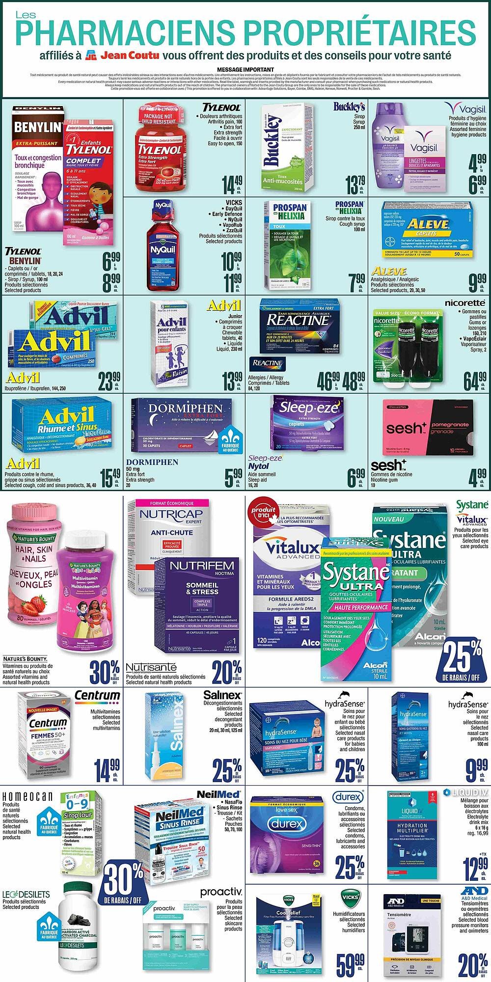 Jean Coutu flyer