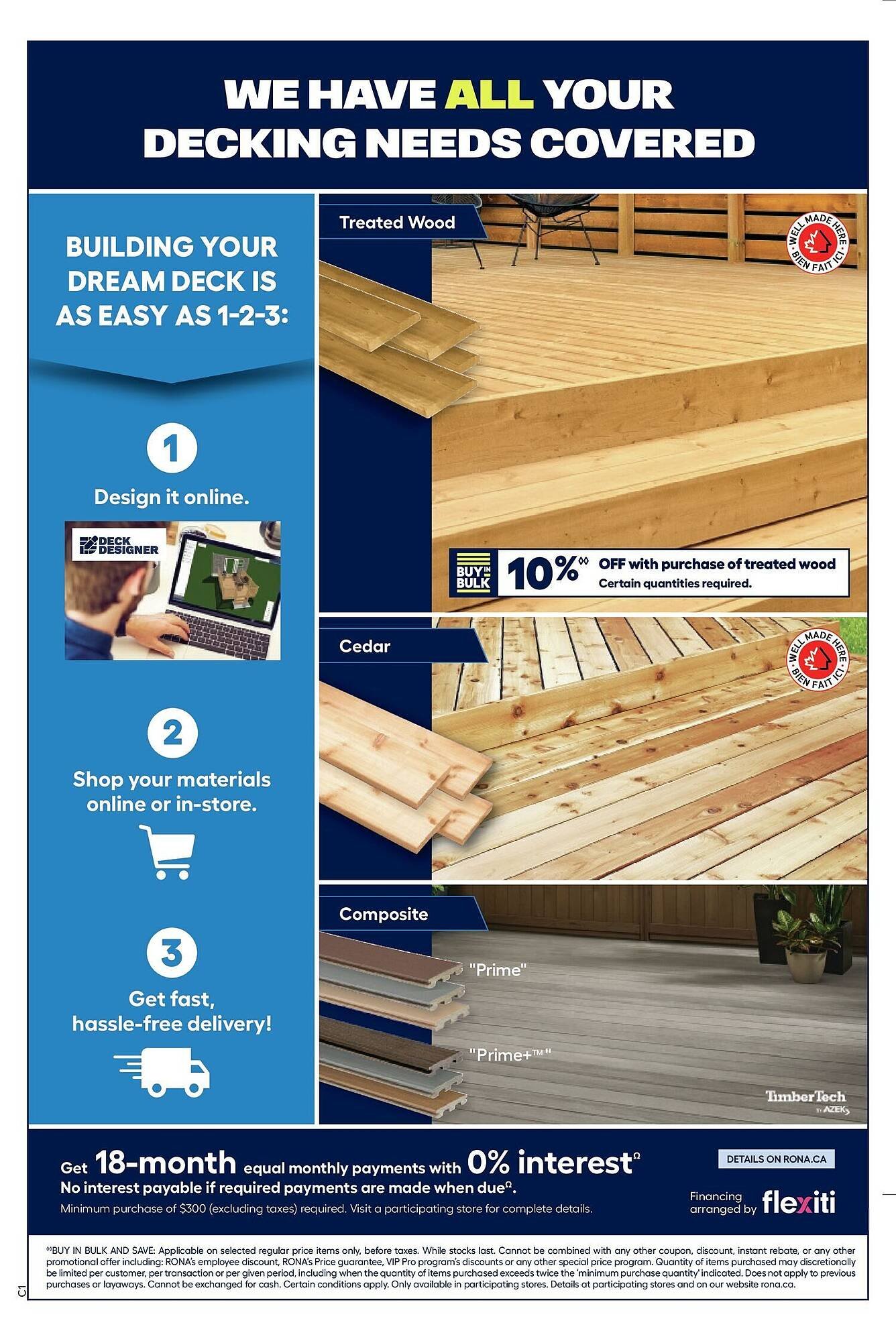 RONA flyer