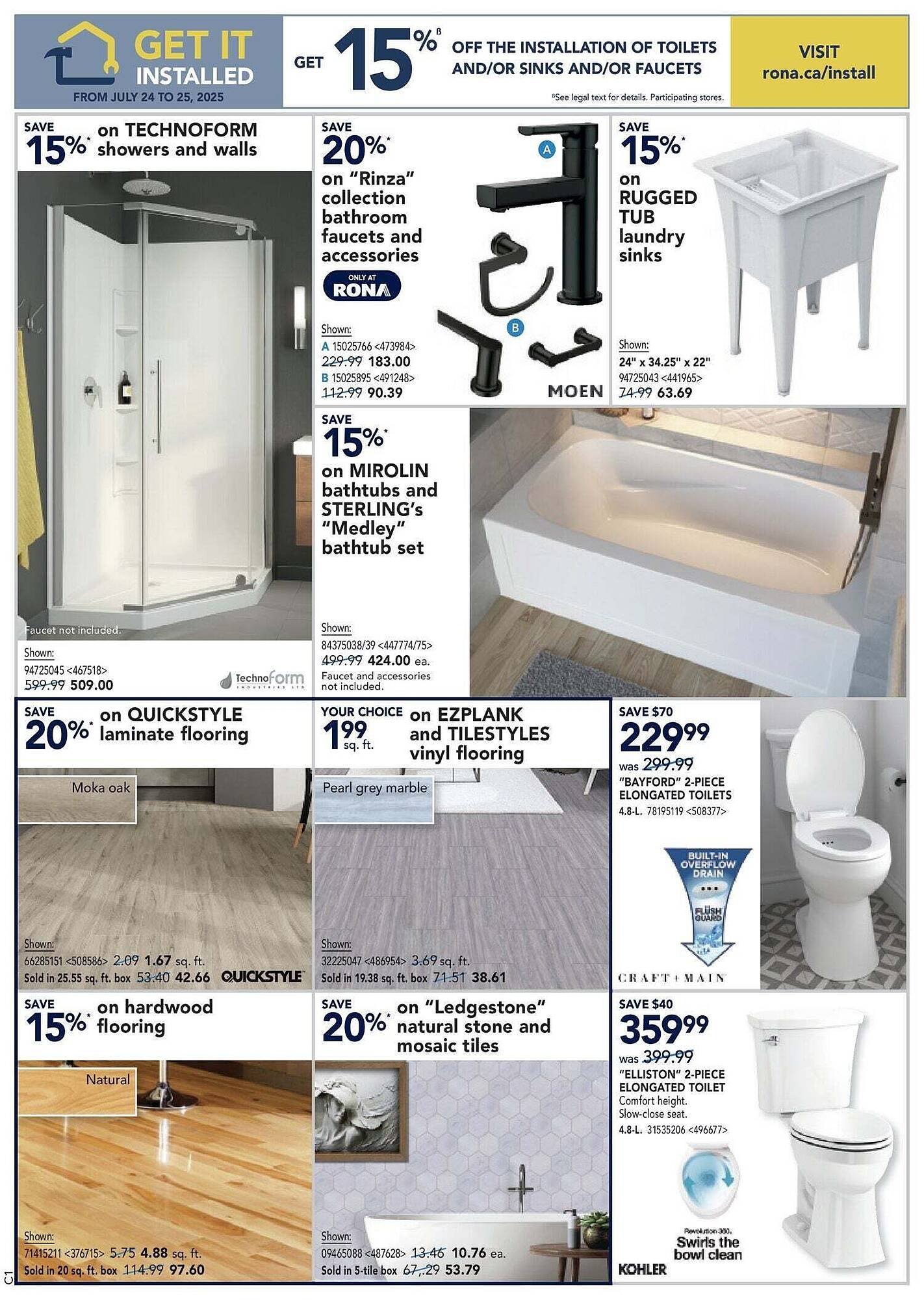 RONA flyer