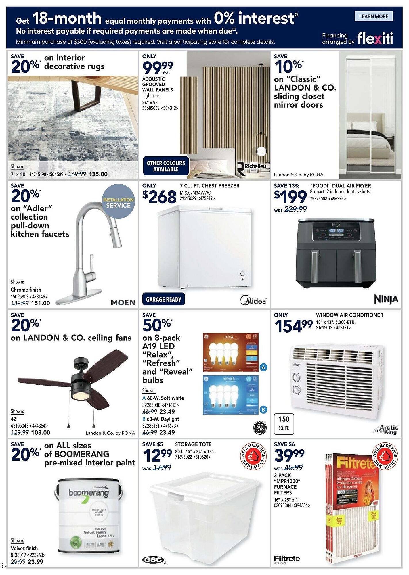 RONA flyer