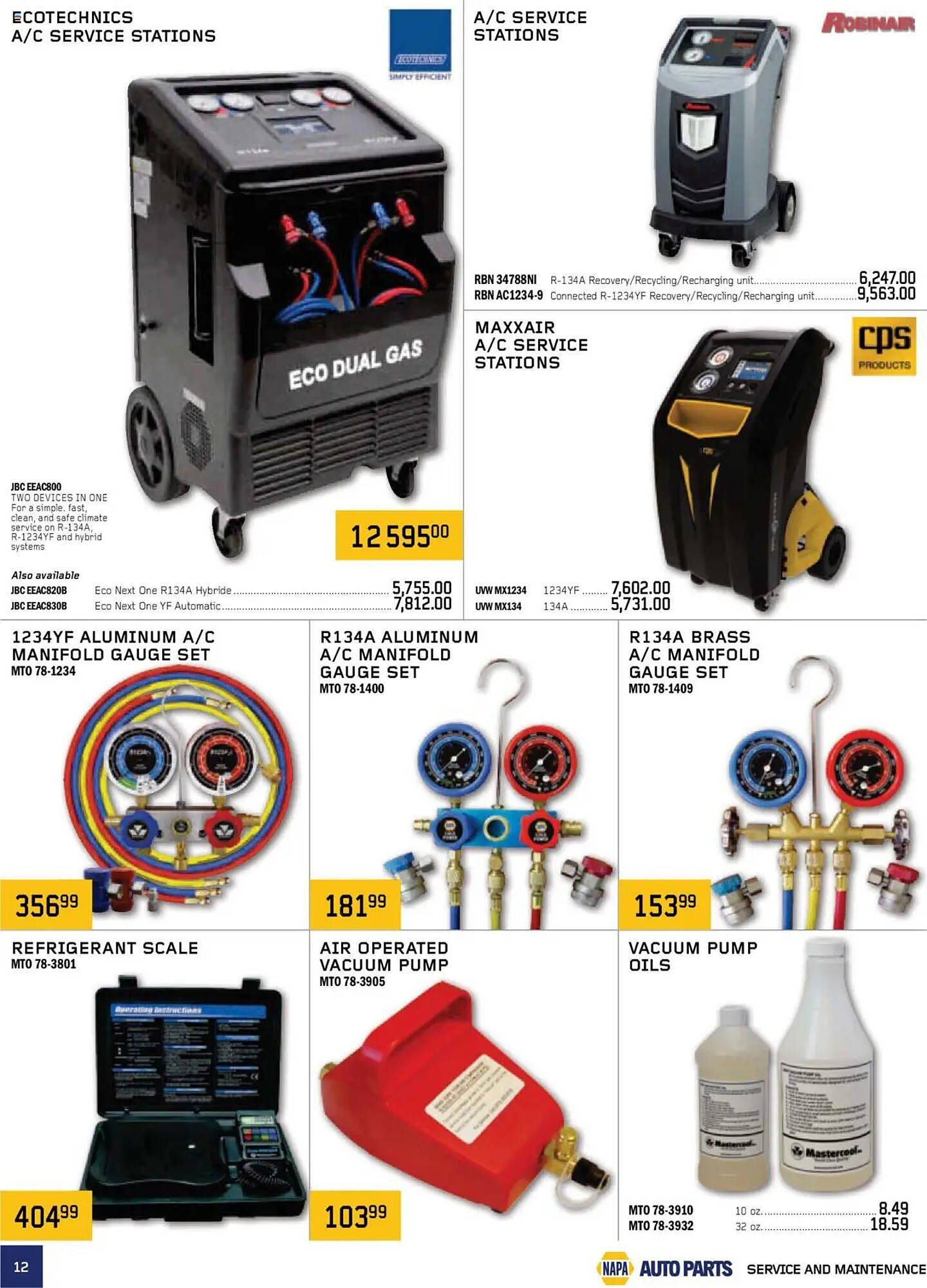 NAPA Auto Parts flyer