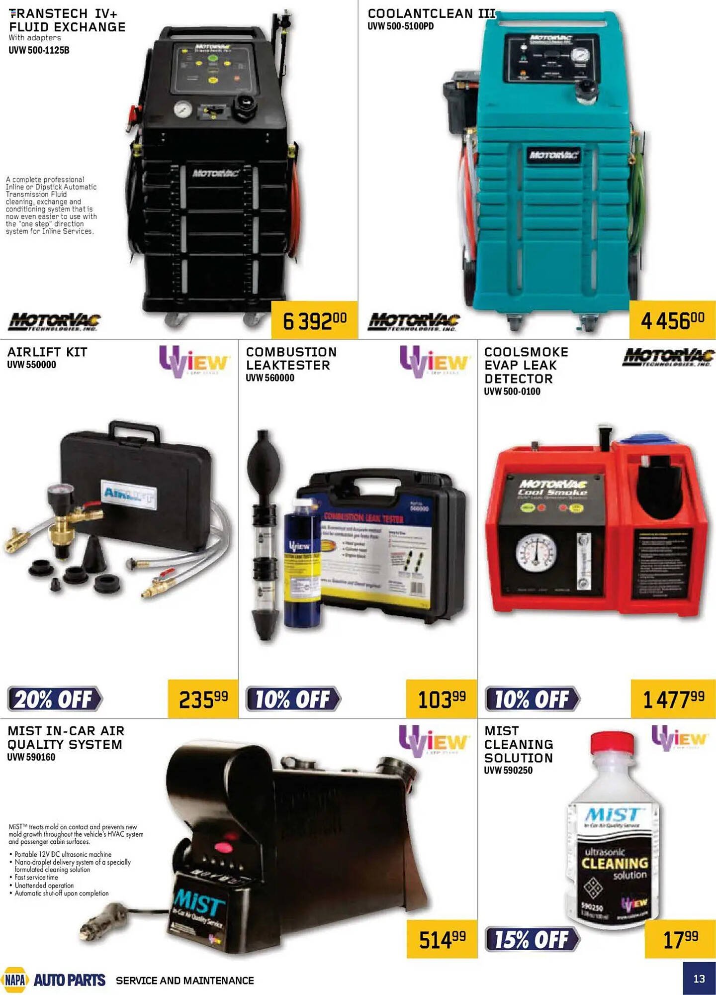 NAPA Auto Parts flyer