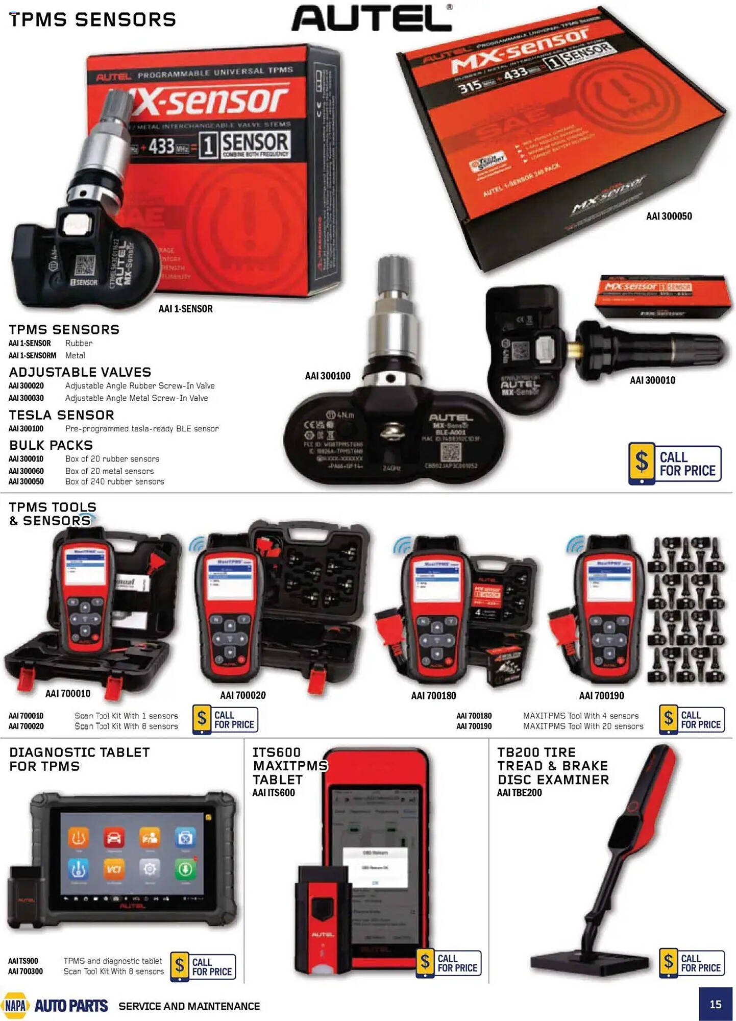 NAPA Auto Parts flyer