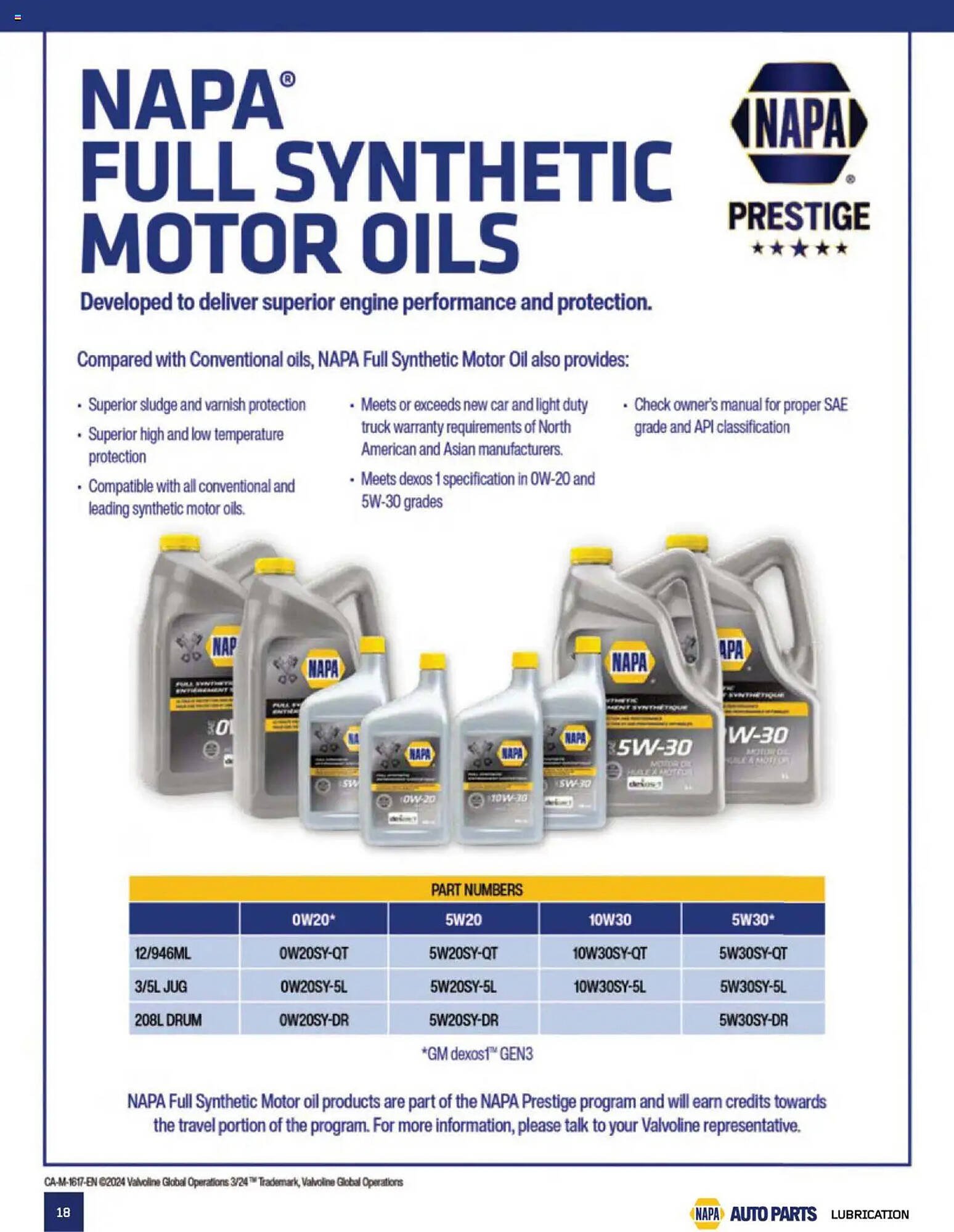 NAPA Auto Parts flyer
