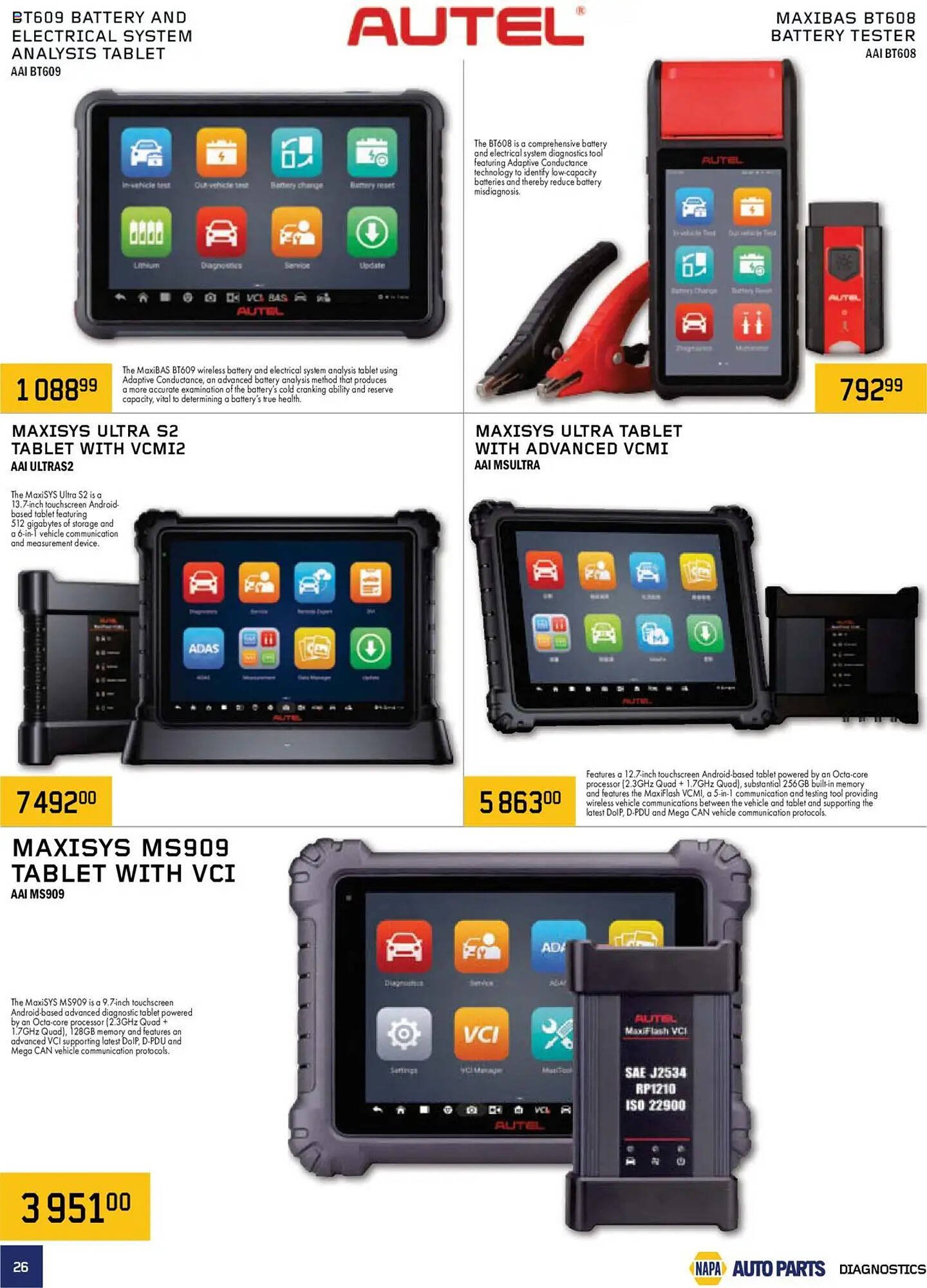 NAPA Auto Parts flyer