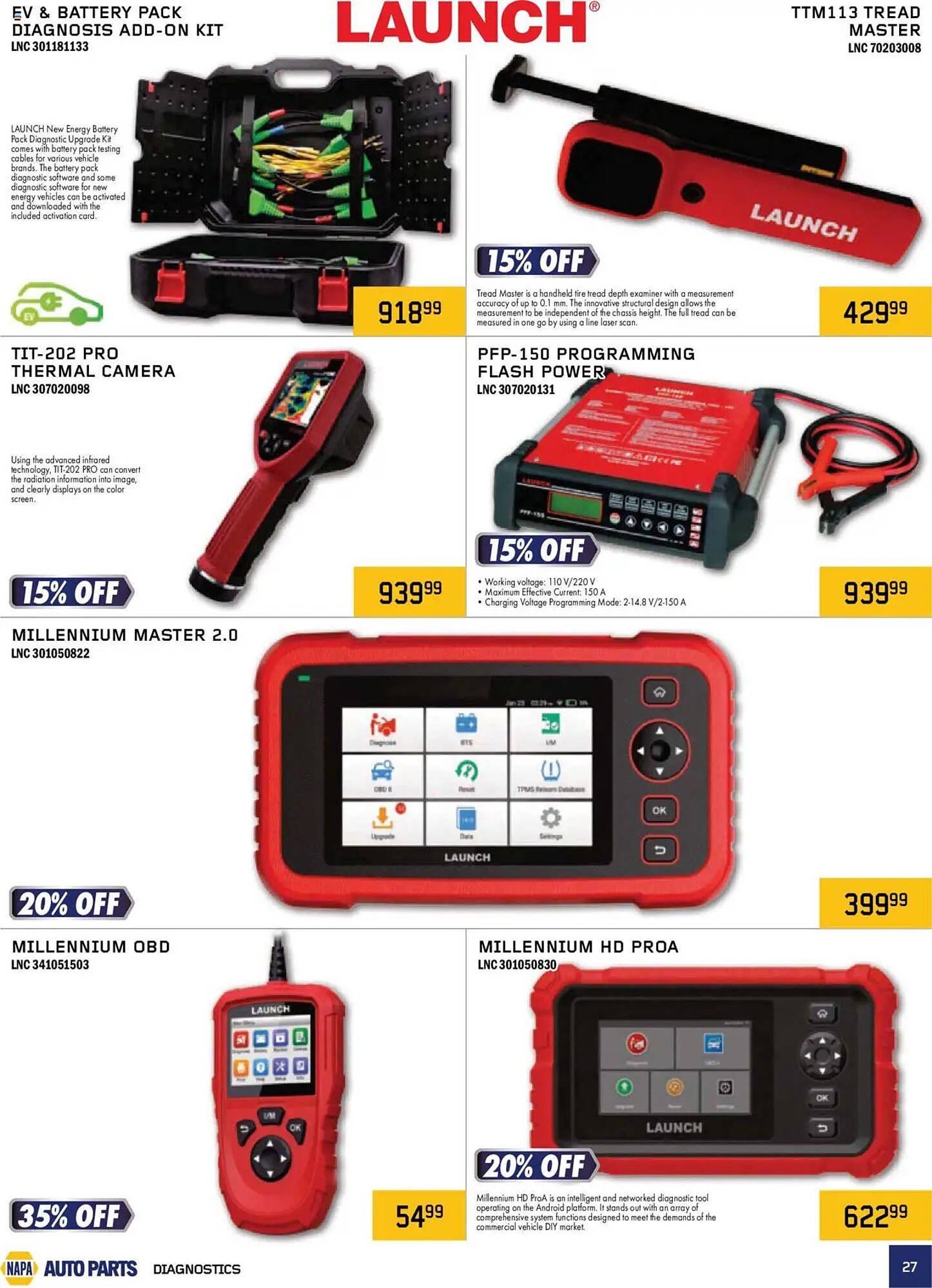 NAPA Auto Parts flyer
