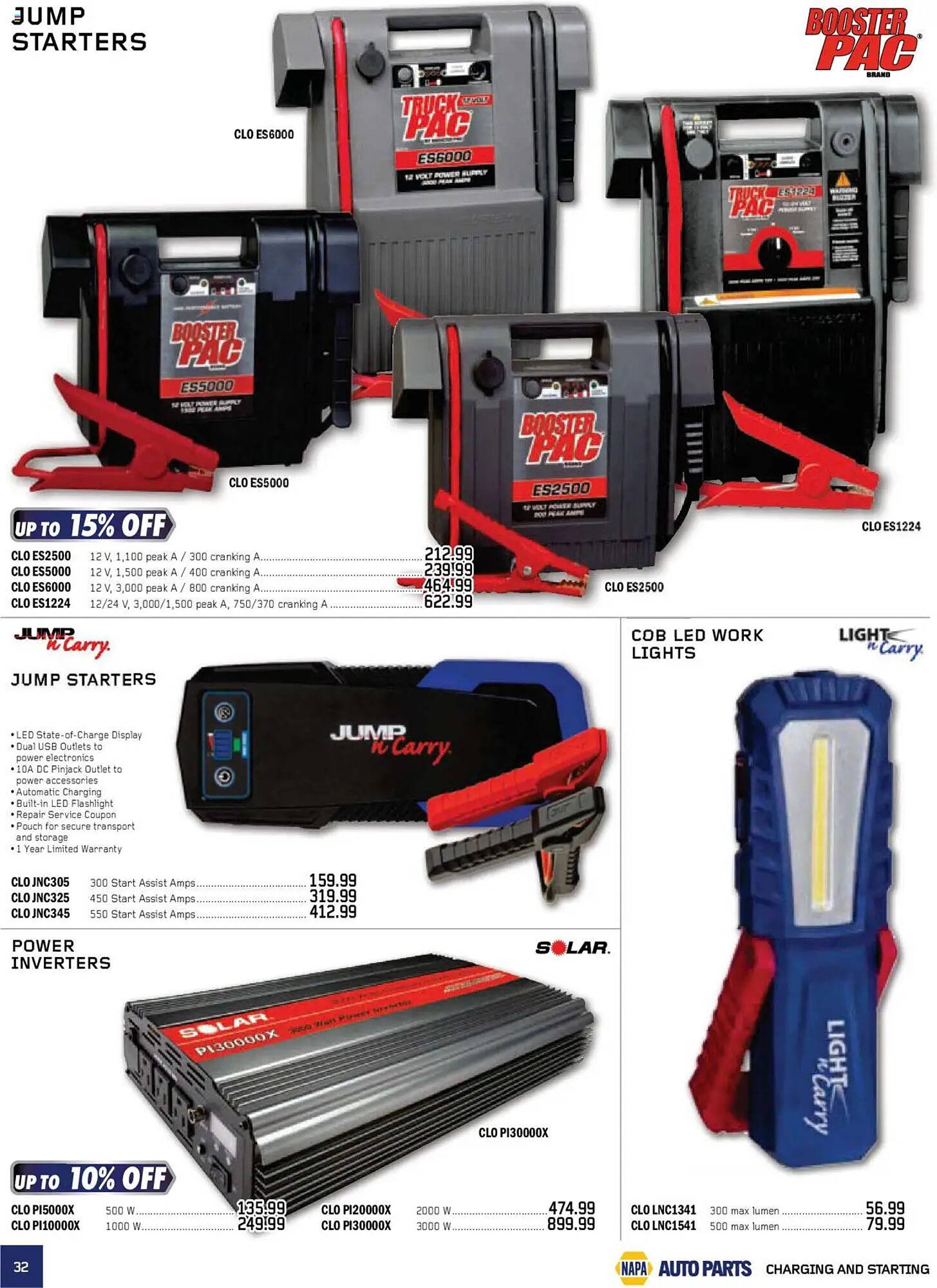 NAPA Auto Parts flyer
