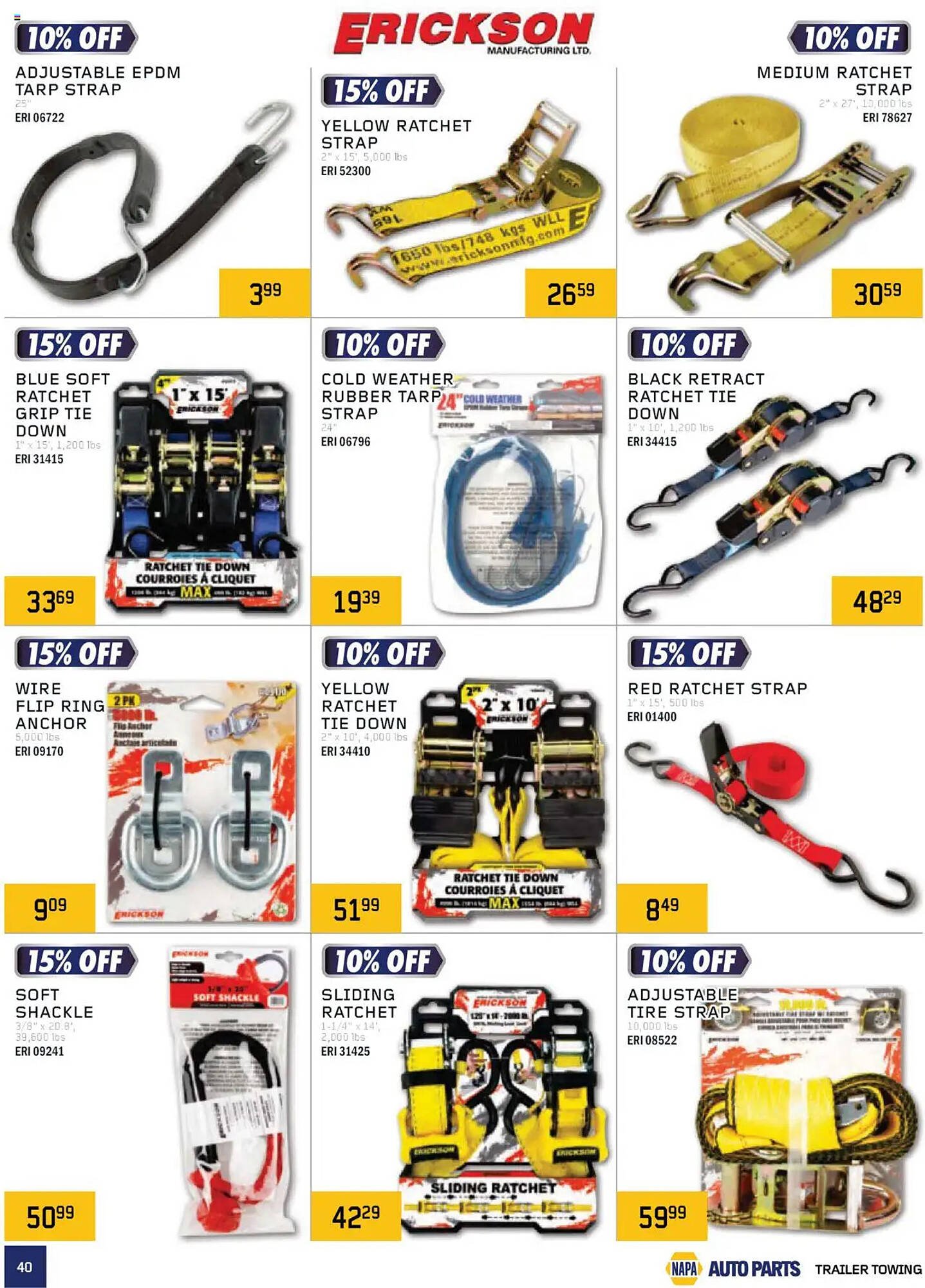 NAPA Auto Parts flyer