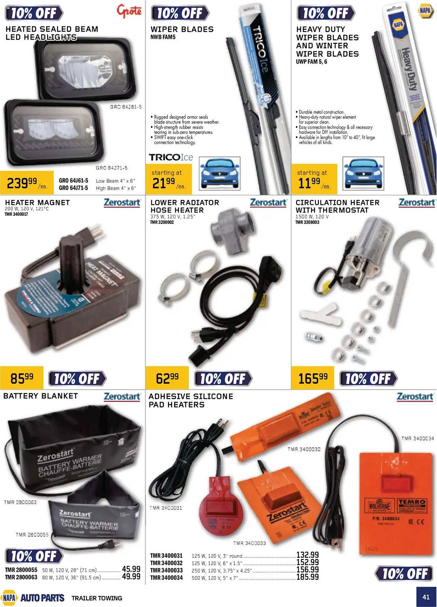 NAPA Auto Parts flyer
