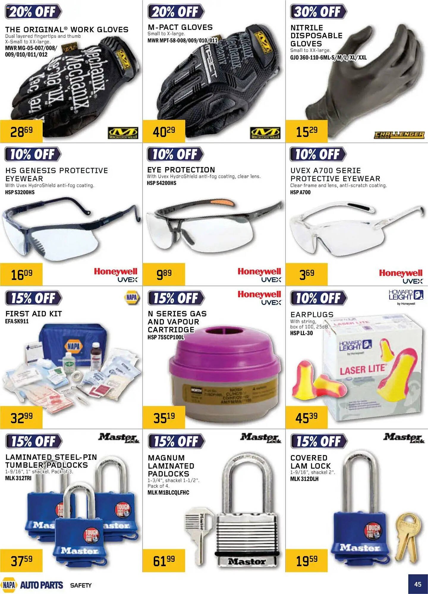 NAPA Auto Parts flyer