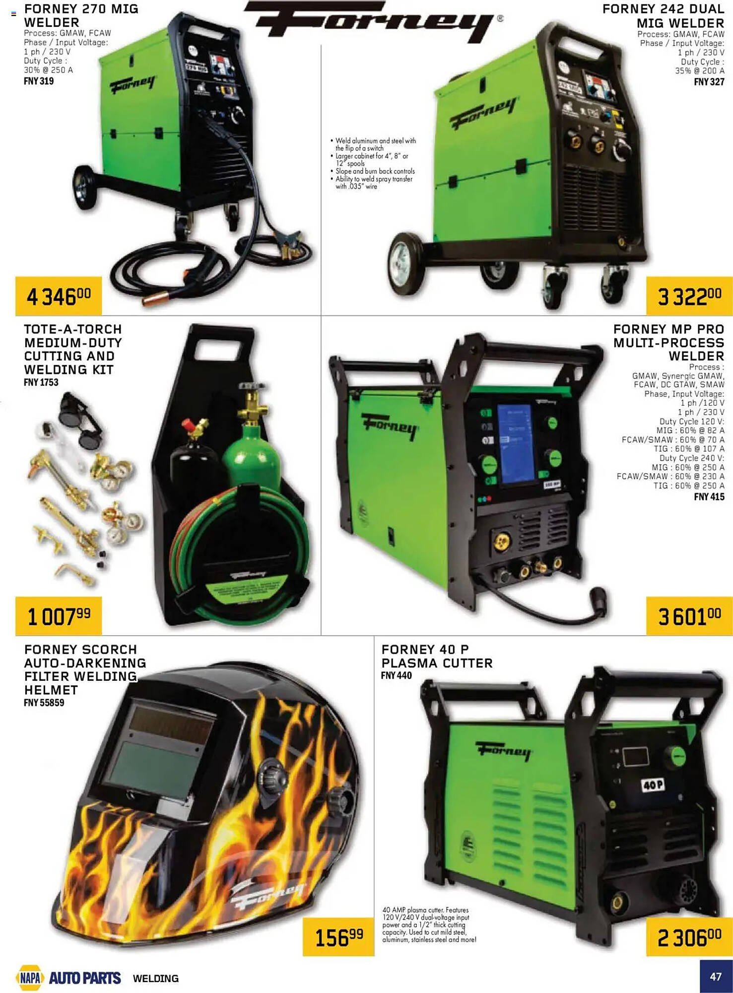 NAPA Auto Parts flyer