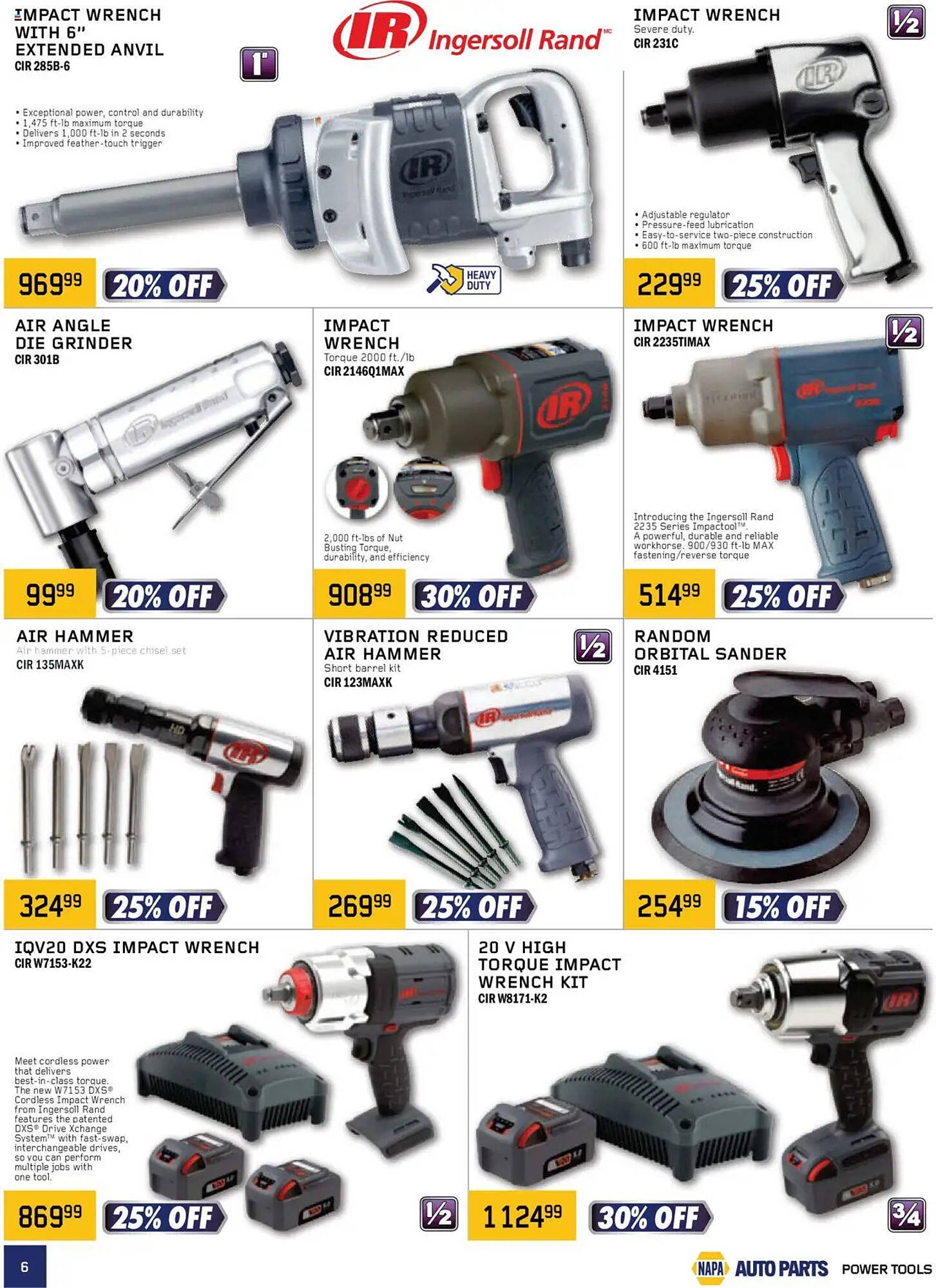 NAPA Auto Parts flyer