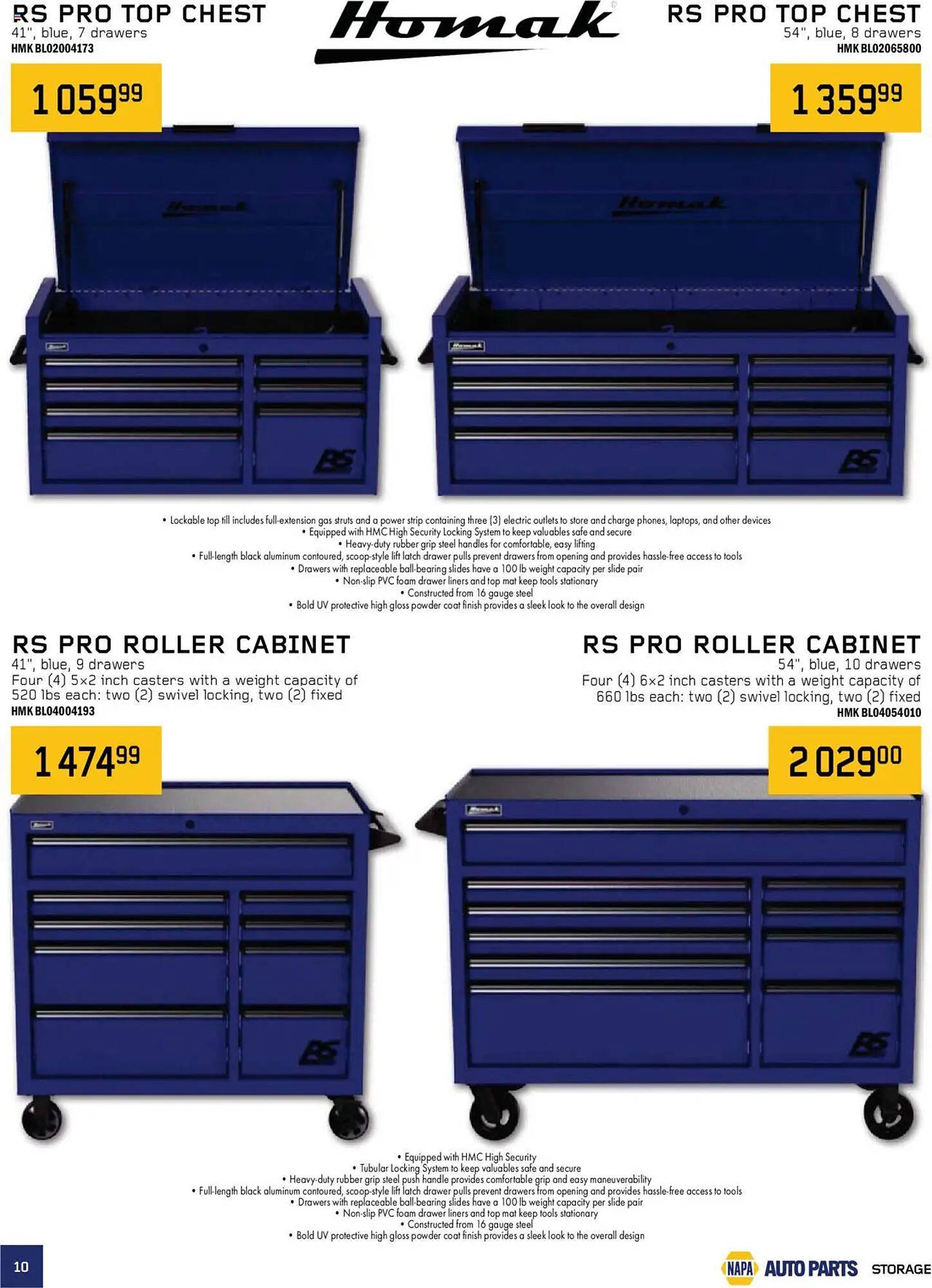 NAPA Auto Parts flyer
