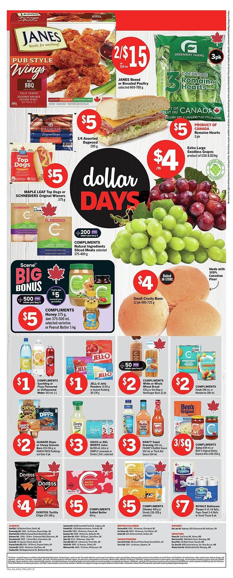 IGA flyer