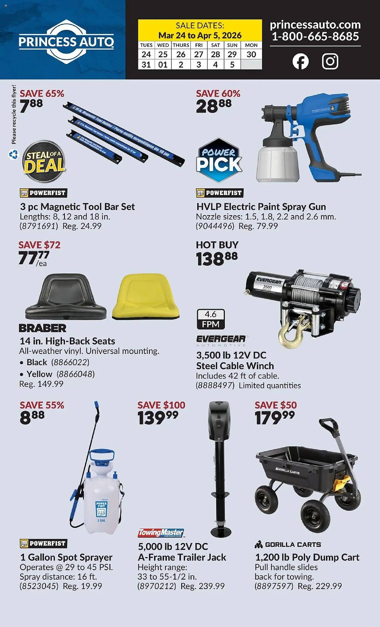 Princess Auto flyer (2026-03-24 - 2026-04-06) | 2