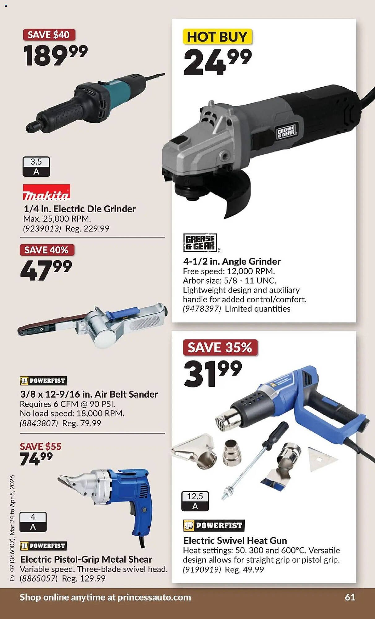 Princess Auto flyer (2026-03-24 - 2026-04-06) | 69