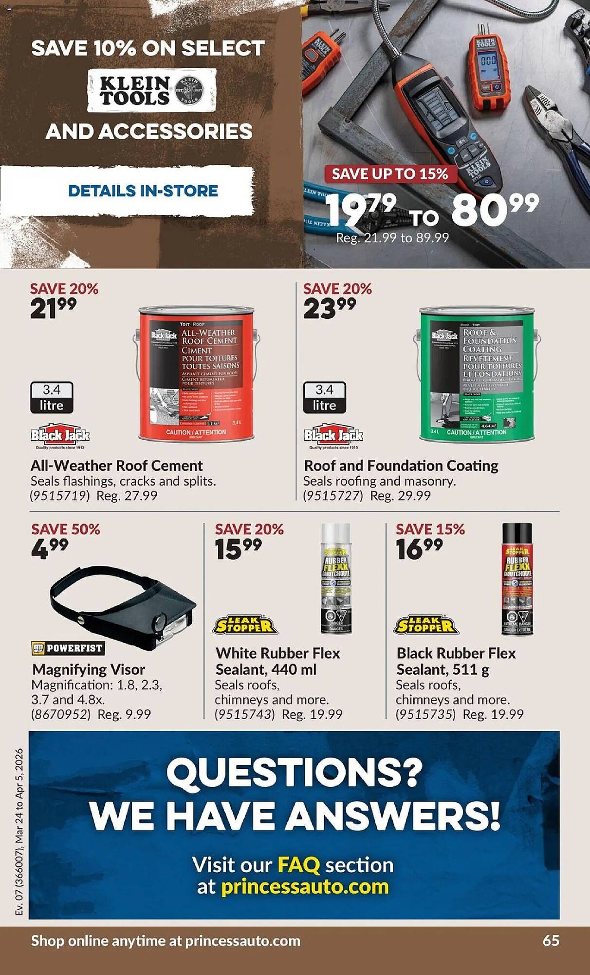 Princess Auto flyer (2026-03-24 - 2026-04-06) | 73