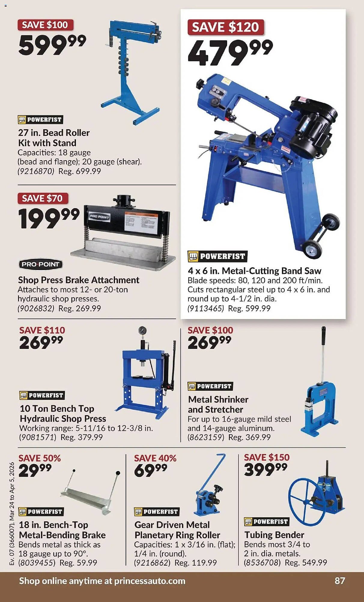 Princess Auto flyer (2026-03-24 - 2026-04-06) | 95