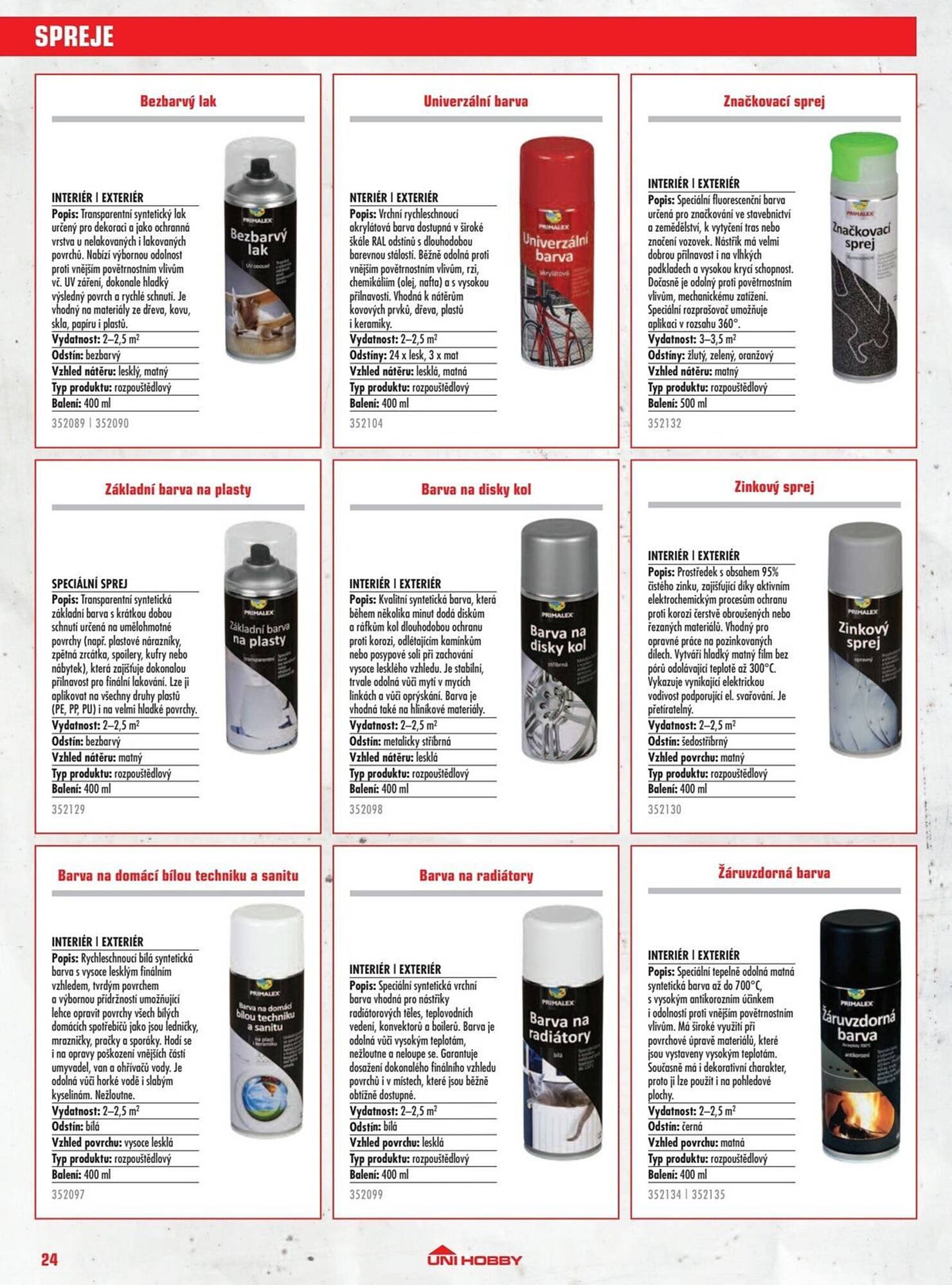 Uni Hobby leták (2025-10-03 - 2025-12-31)