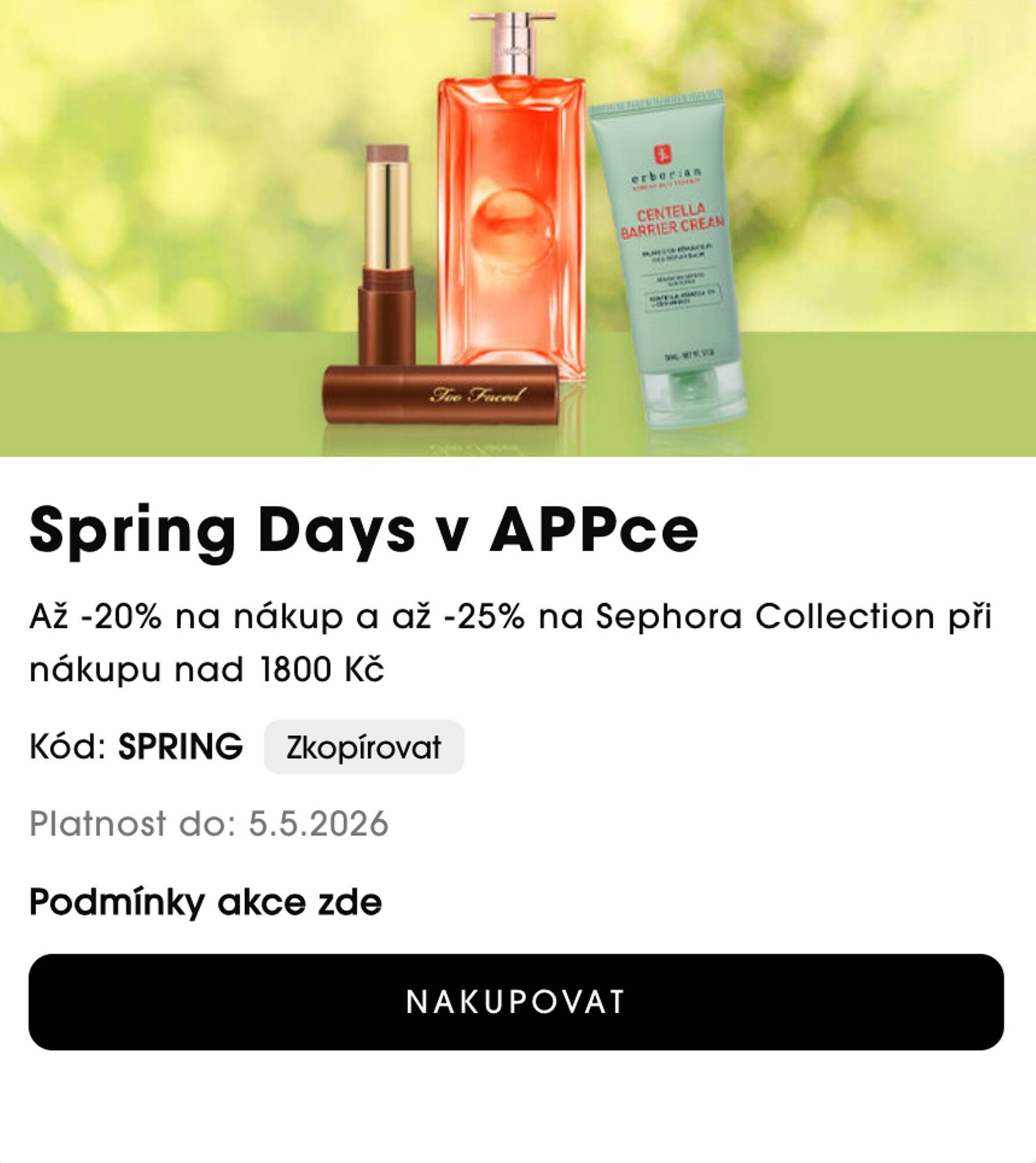 Sephora leták (2026-05-01 - 2026-05-05)