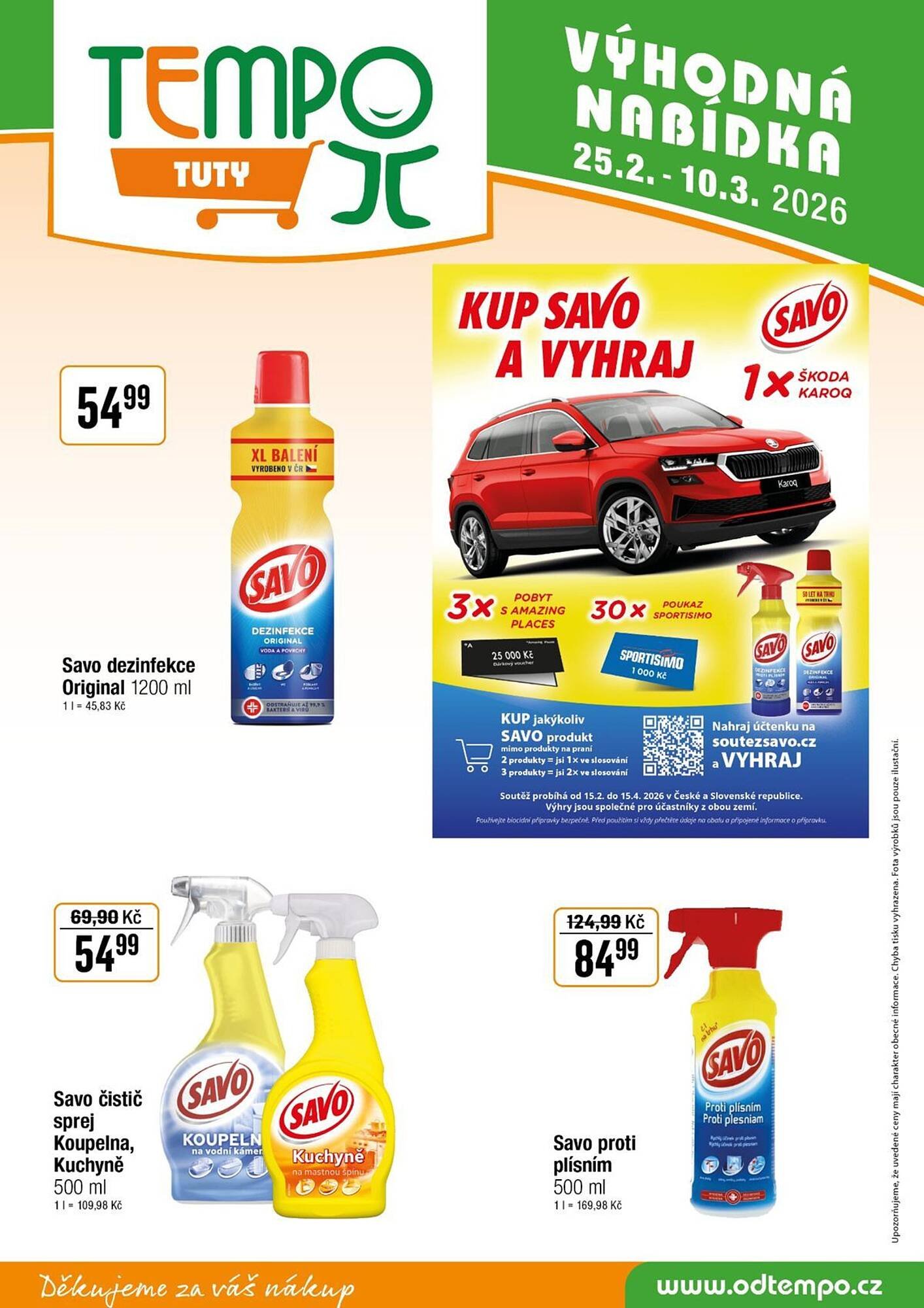 TEMPO leták (2026-02-25 - 2026-03-10)