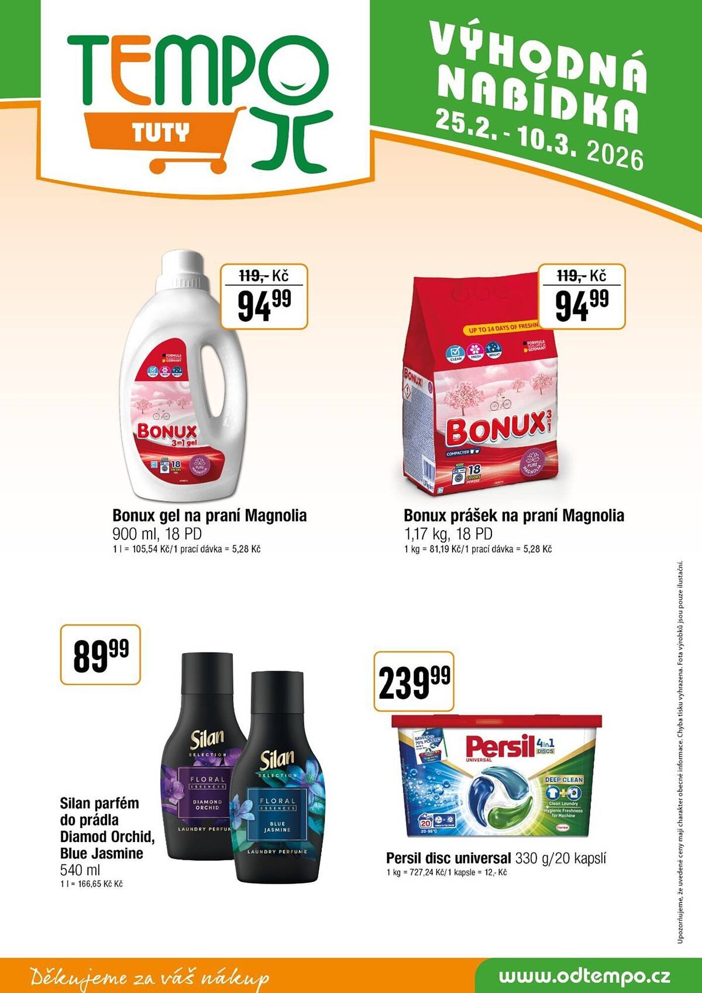 TEMPO leták (2026-02-25 - 2026-03-10)