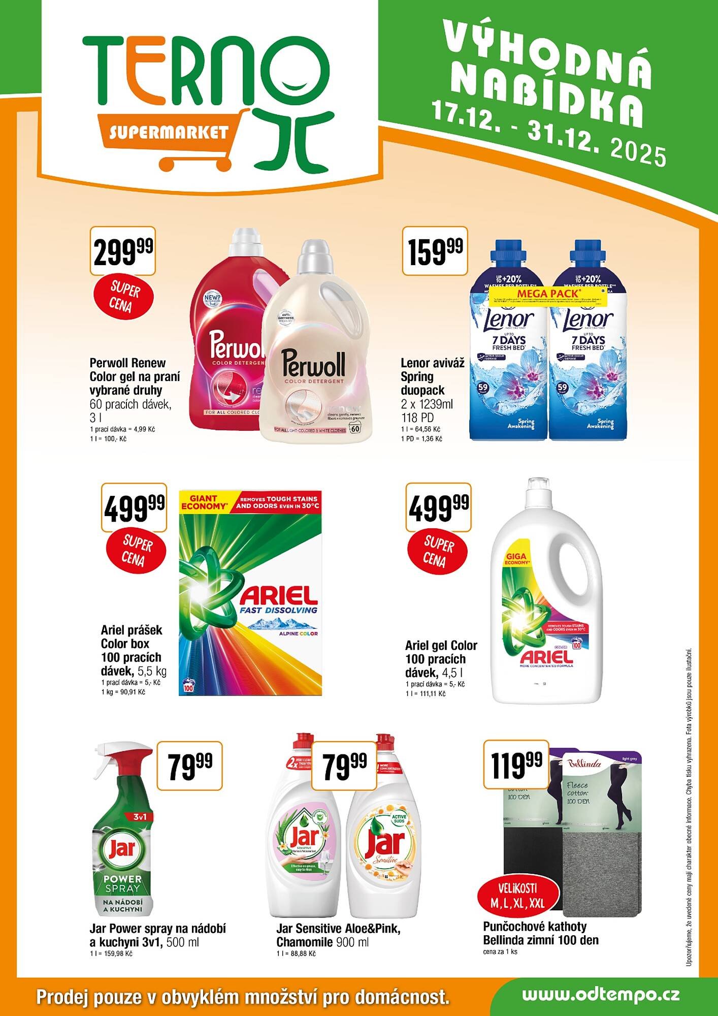 TEMPO leták (2025-12-17 - 2025-12-31)