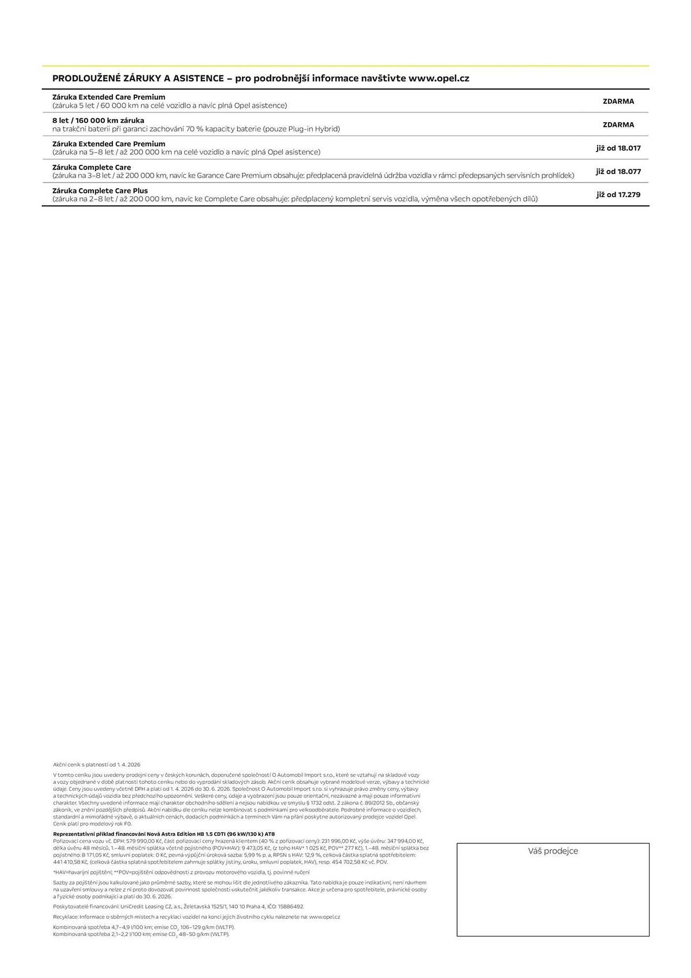 Opel leták (2026-04-03 - 2026-06-30)