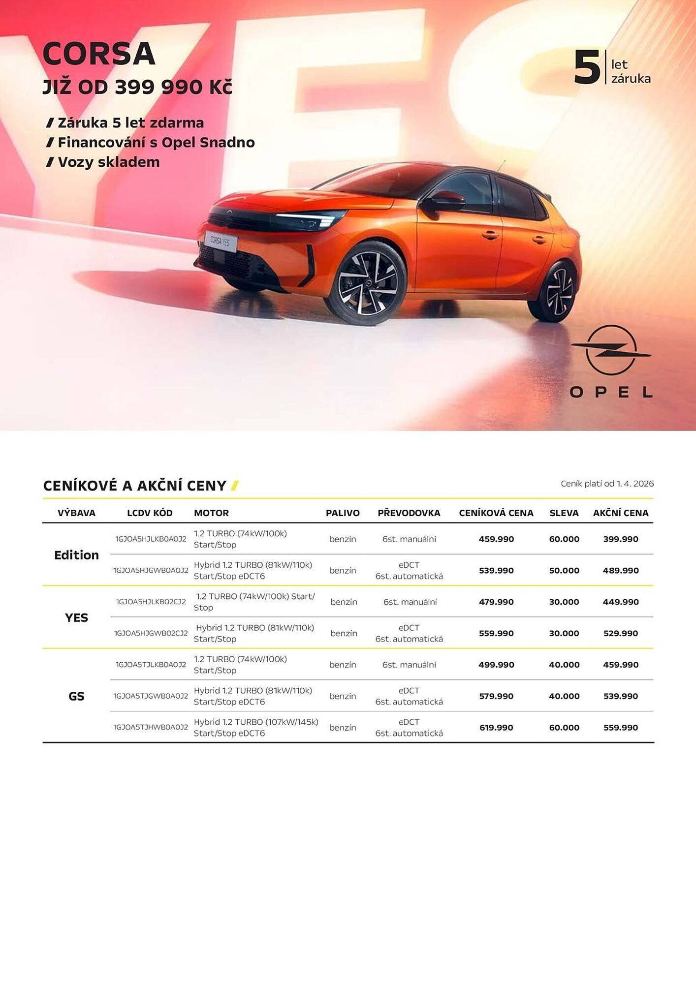 Opel leták (2026-04-03 - 2026-06-30)