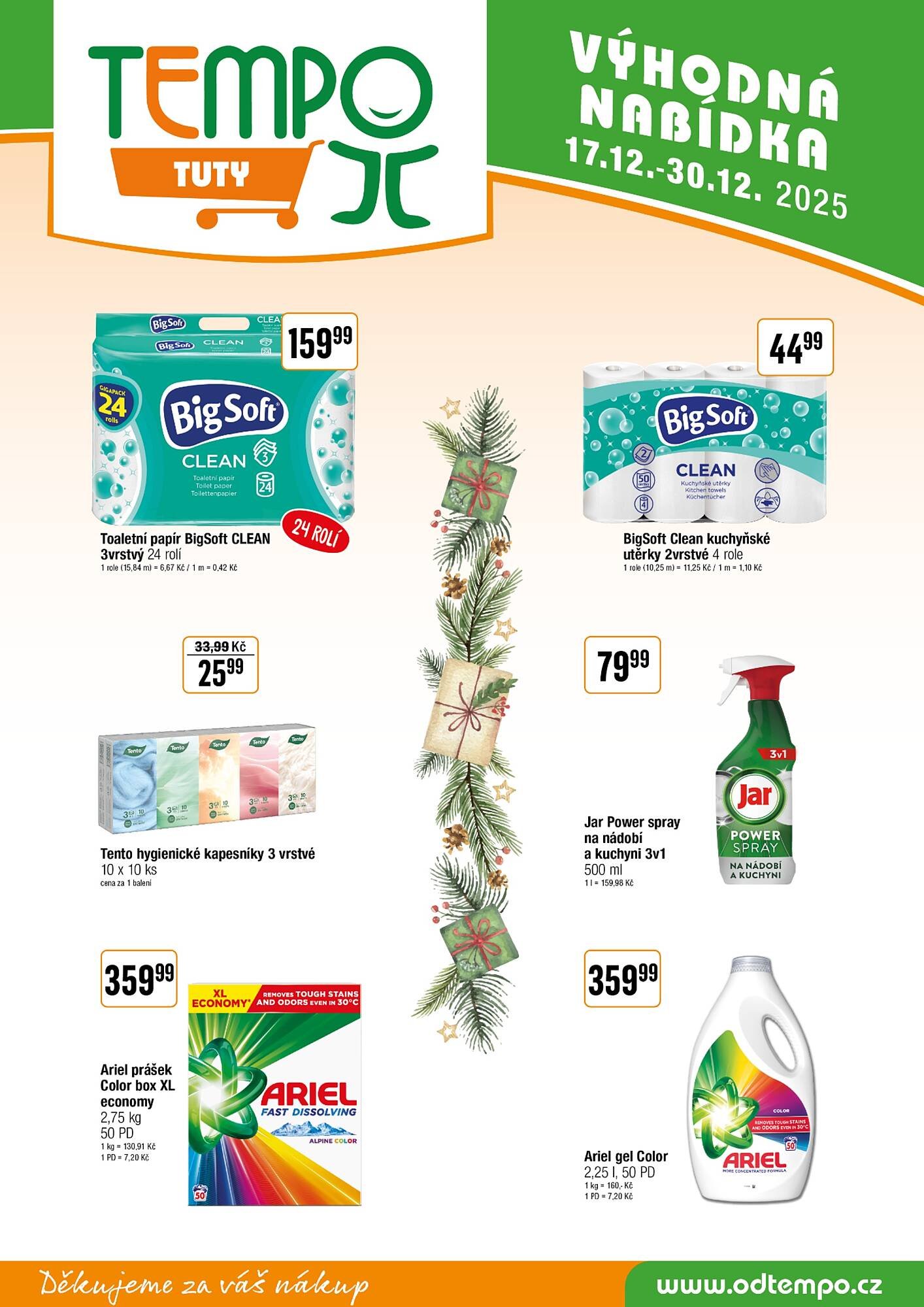 TEMPO leták (2025-12-17 - 2025-12-31)