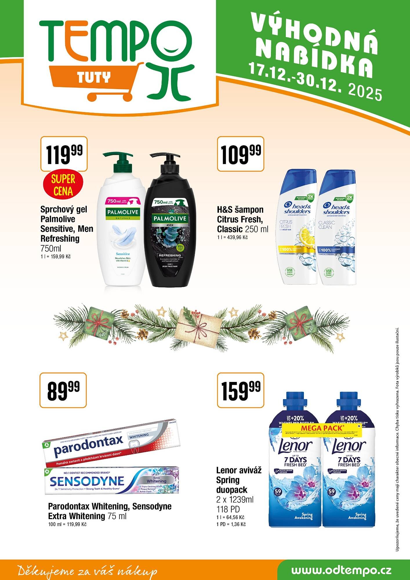 TEMPO leták (2025-12-17 - 2025-12-31)
