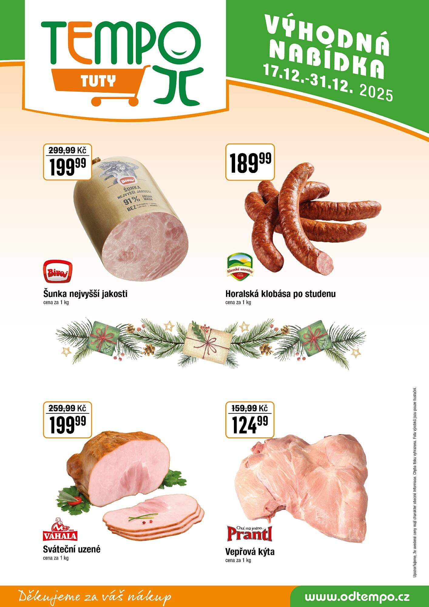 TEMPO leták (2025-12-17 - 2025-12-31)