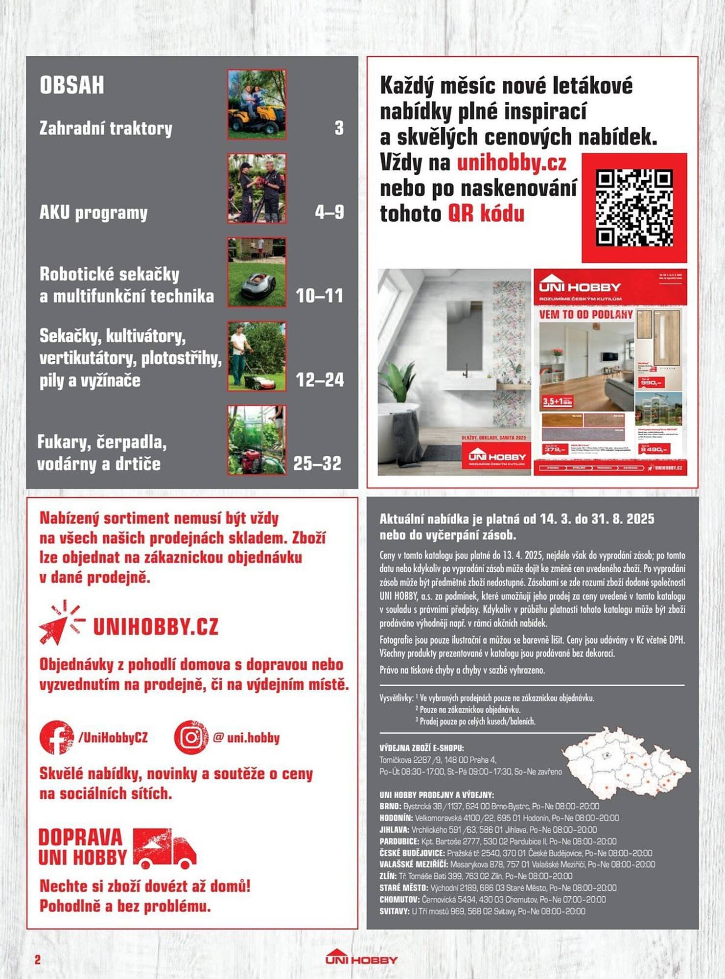 Uni Hobby leták (2025-03-14 - 2025-12-31)