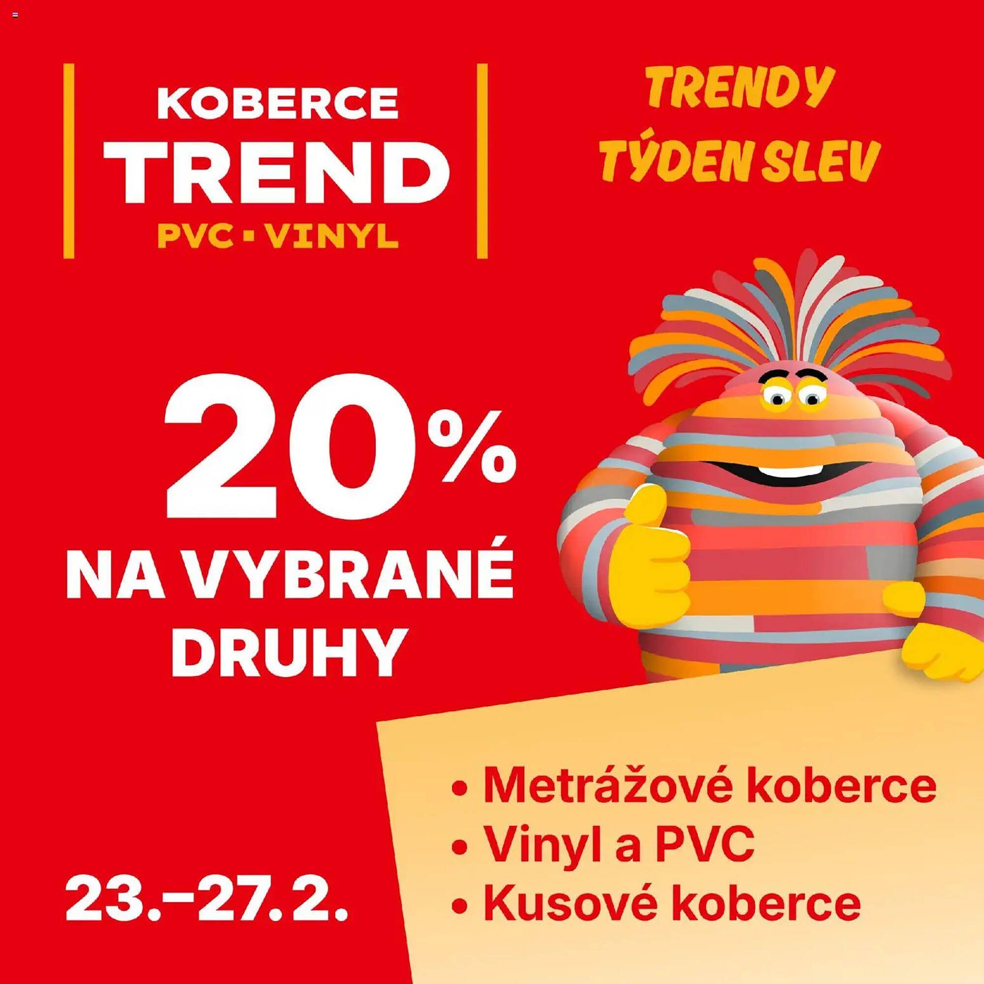 Koberce Trend leták (2026-02-23 - 2026-02-27)