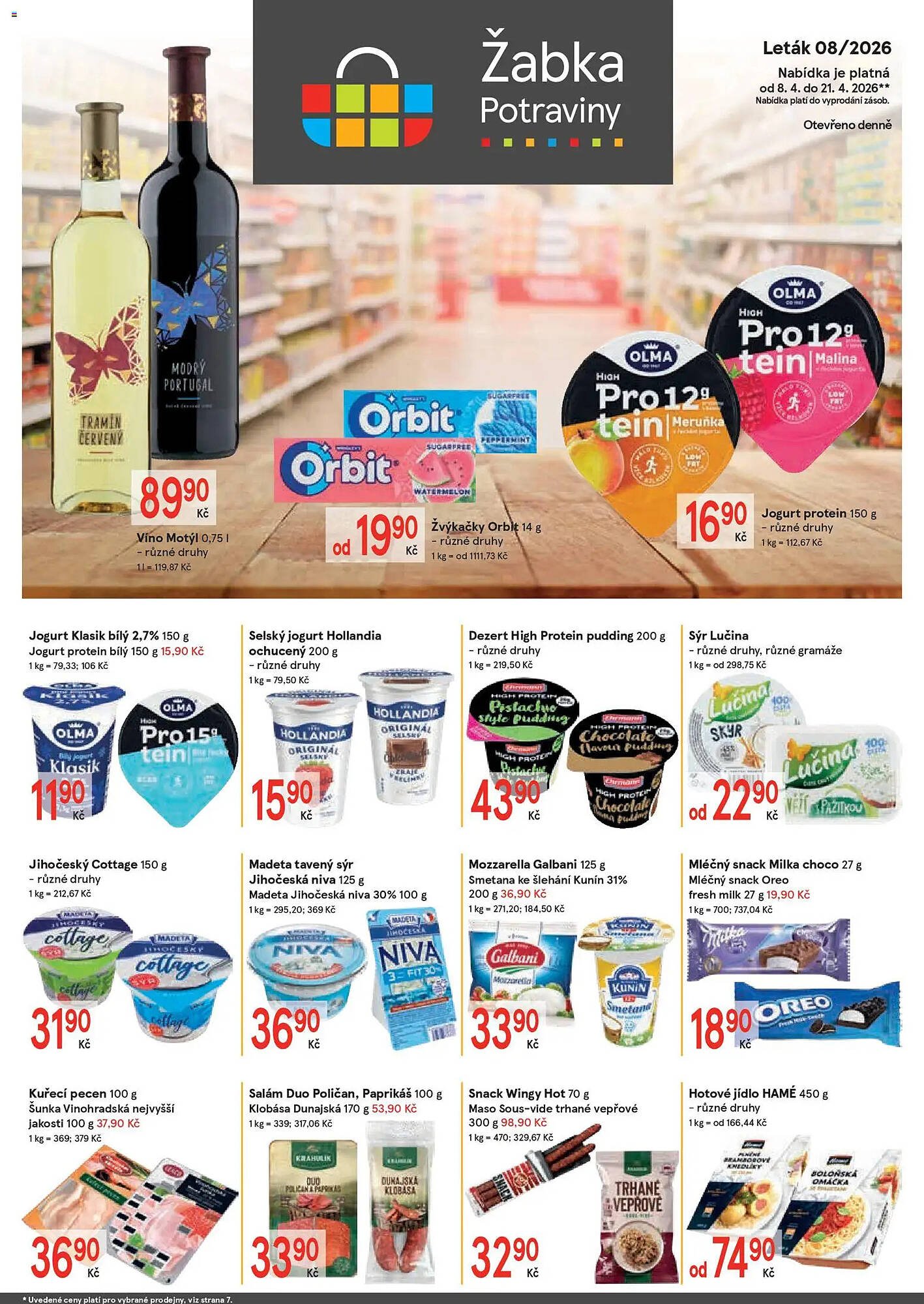 Žabka leták (2026-04-08 - 2026-04-21)