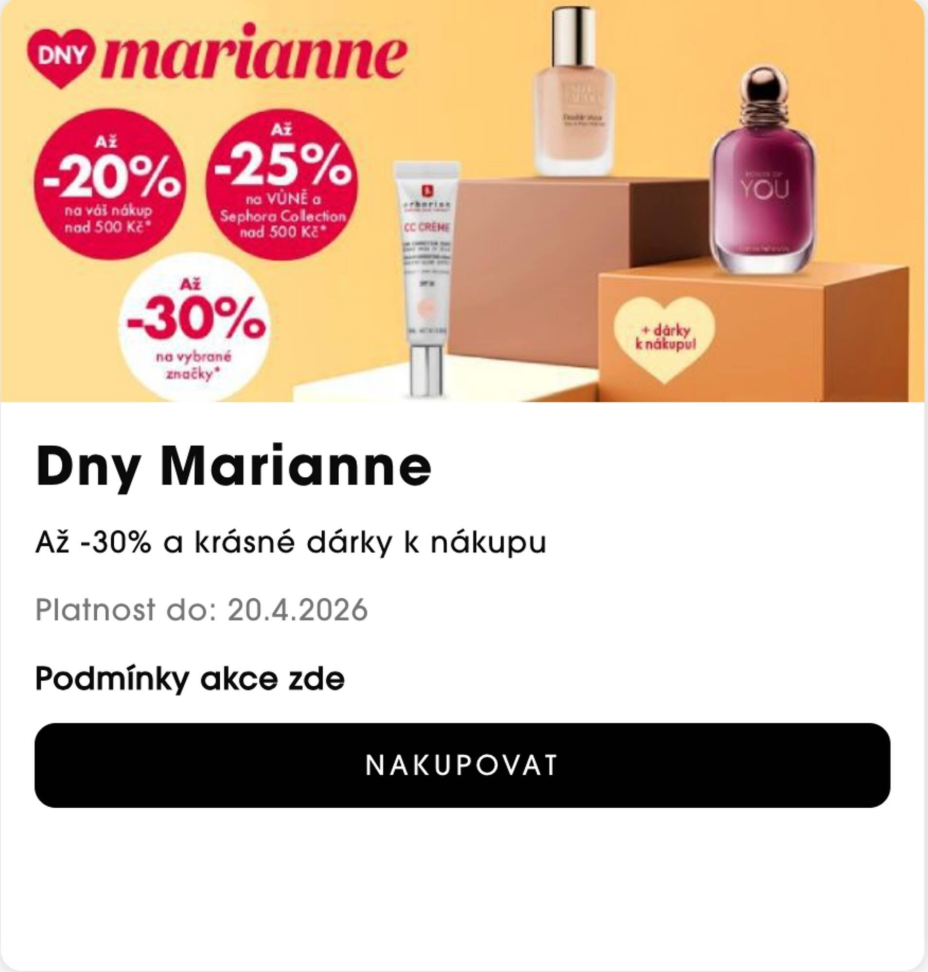 Sephora leták (2026-04-17 - 2026-04-20)